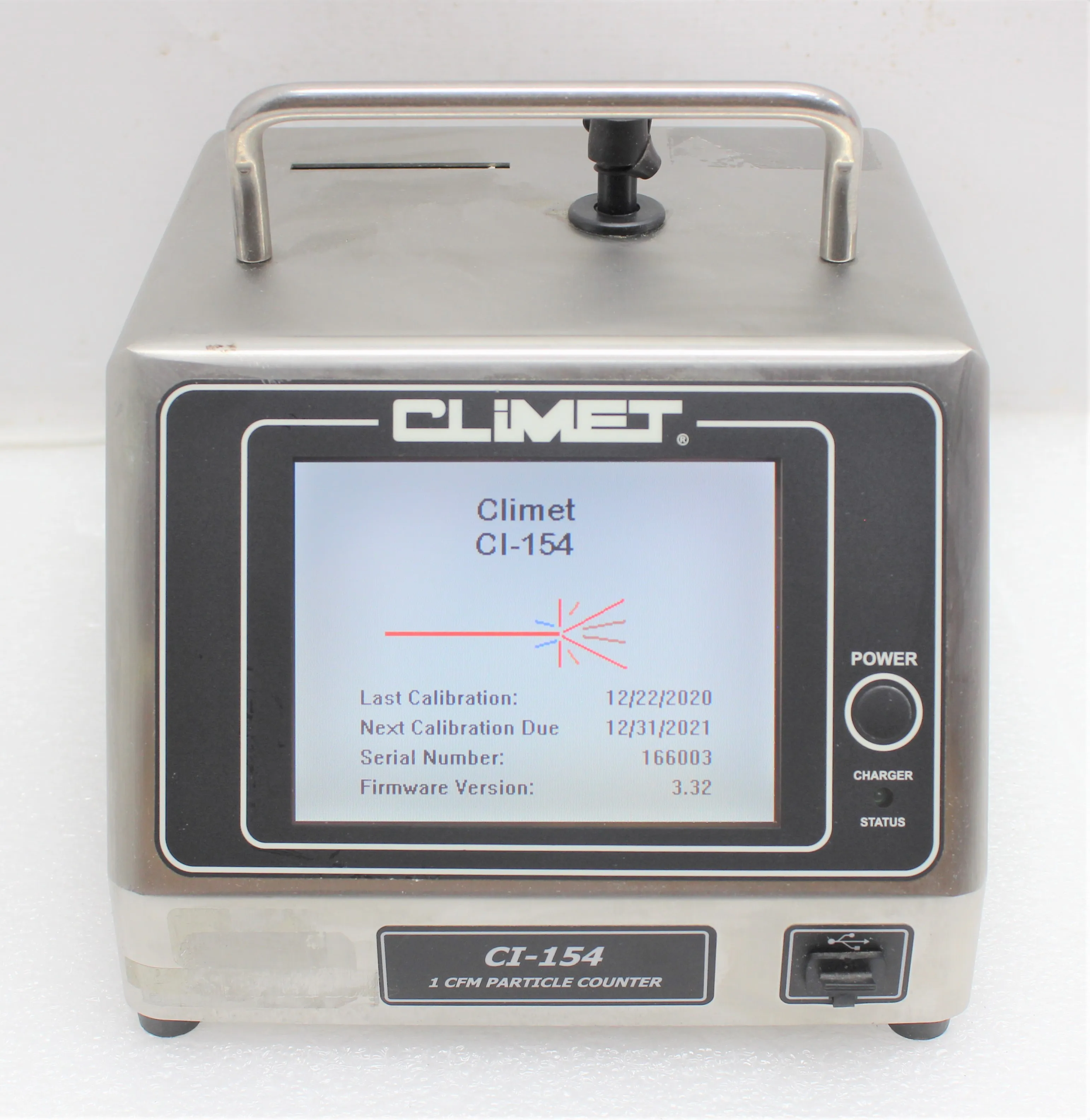 Climet Instruments Pharmaceutical Grade Portable Particle Size Analyzer CI-154-01