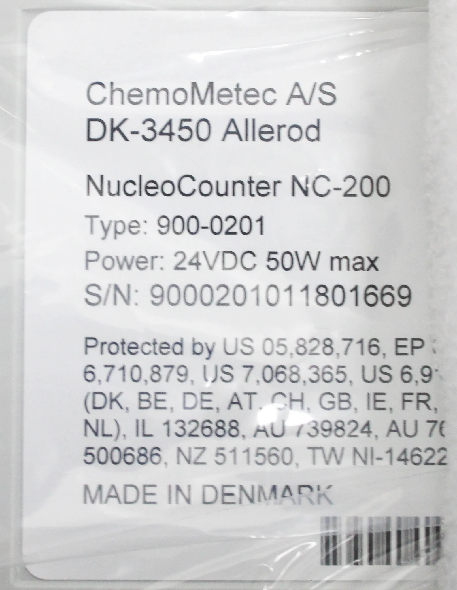 Chemometec NucleoCounter NC-200 Automated Cell Counter 900-0201 w/ Laptop Stand