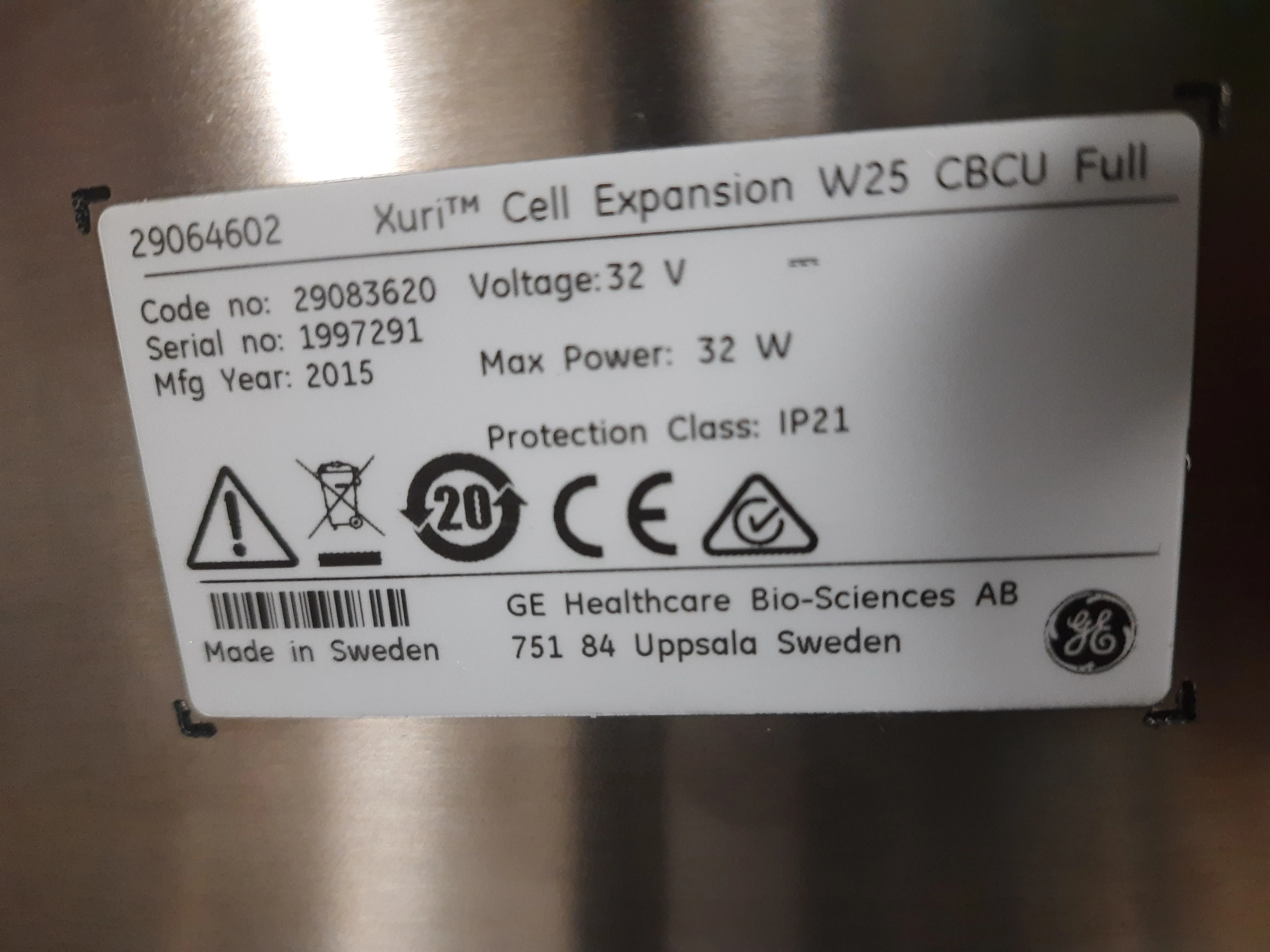 GE Healthcare 29-0645-68 Xuri Cell Harvester