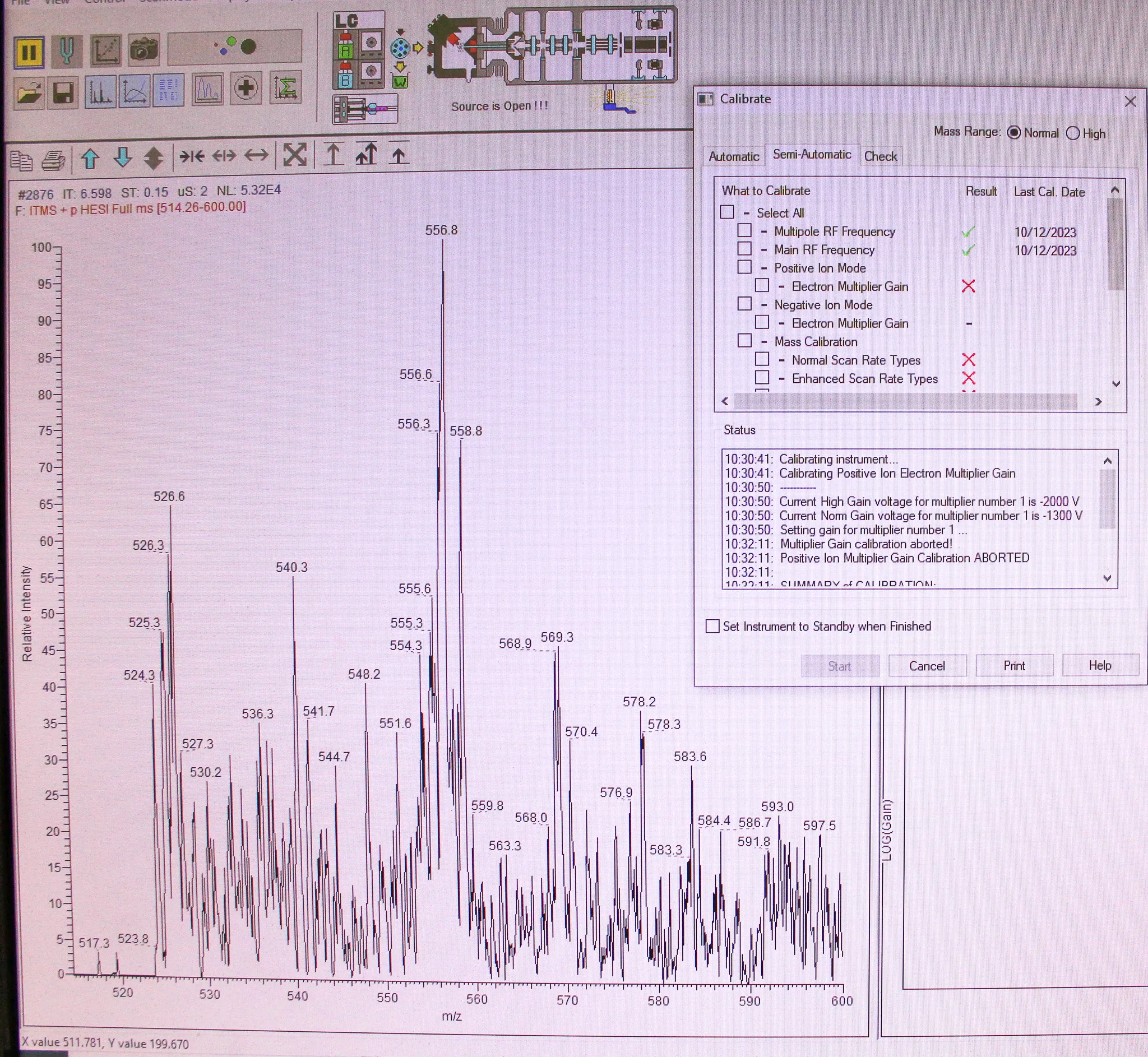 Thermo LTQ XL Linear Ion Trap Mass Spectrometer with Vacuum Pumps