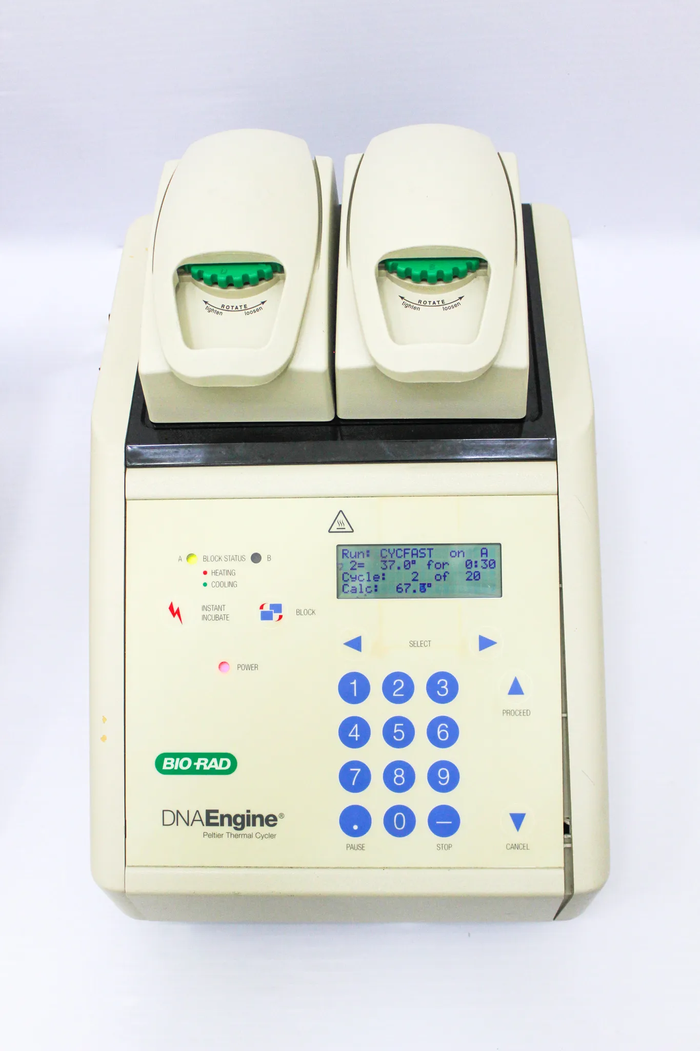 Bio Rad Dual Block Well DNA Engine Thermal Cycler Model: ALD1244 and PTC0200