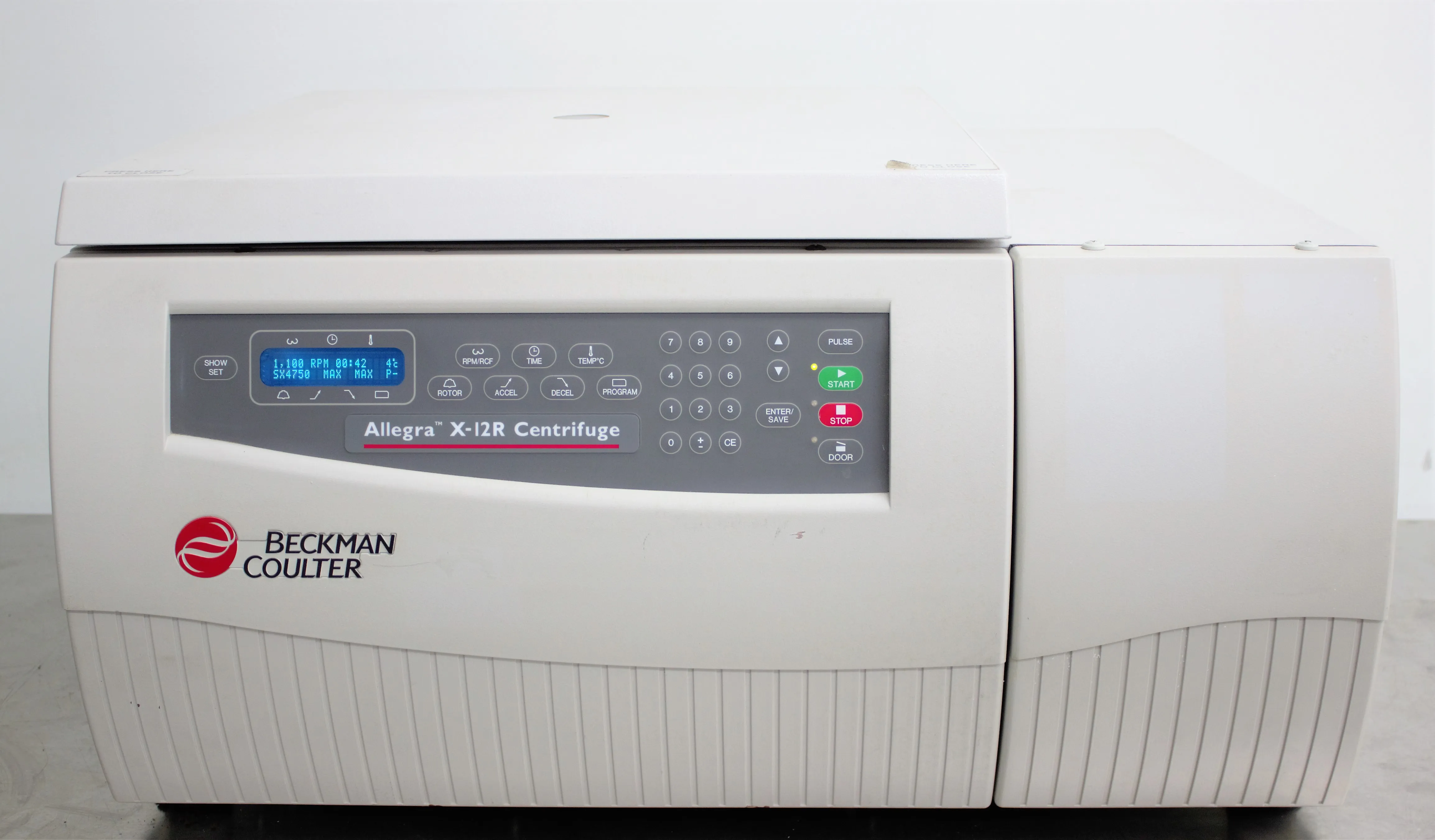 Beckman Coulter Allegra Centrifuge X12R Refrigerated Benchtop Centrifuge with SX4750 Swinging-Bucket Rotor