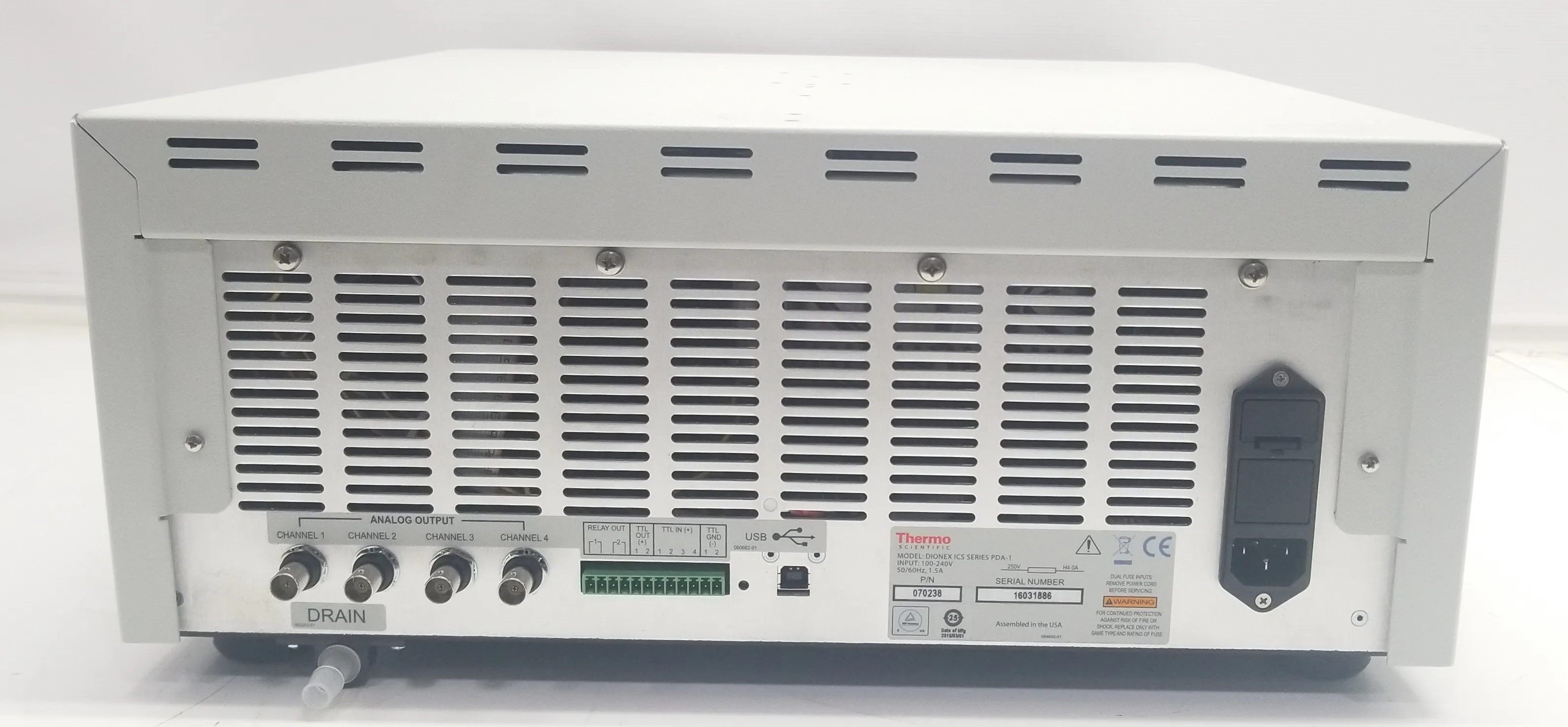 Thermo Fisher Dionex ICS-Series PDA-1 Detector HPLC / FPLC / GC / CE Class 4 - As-Is