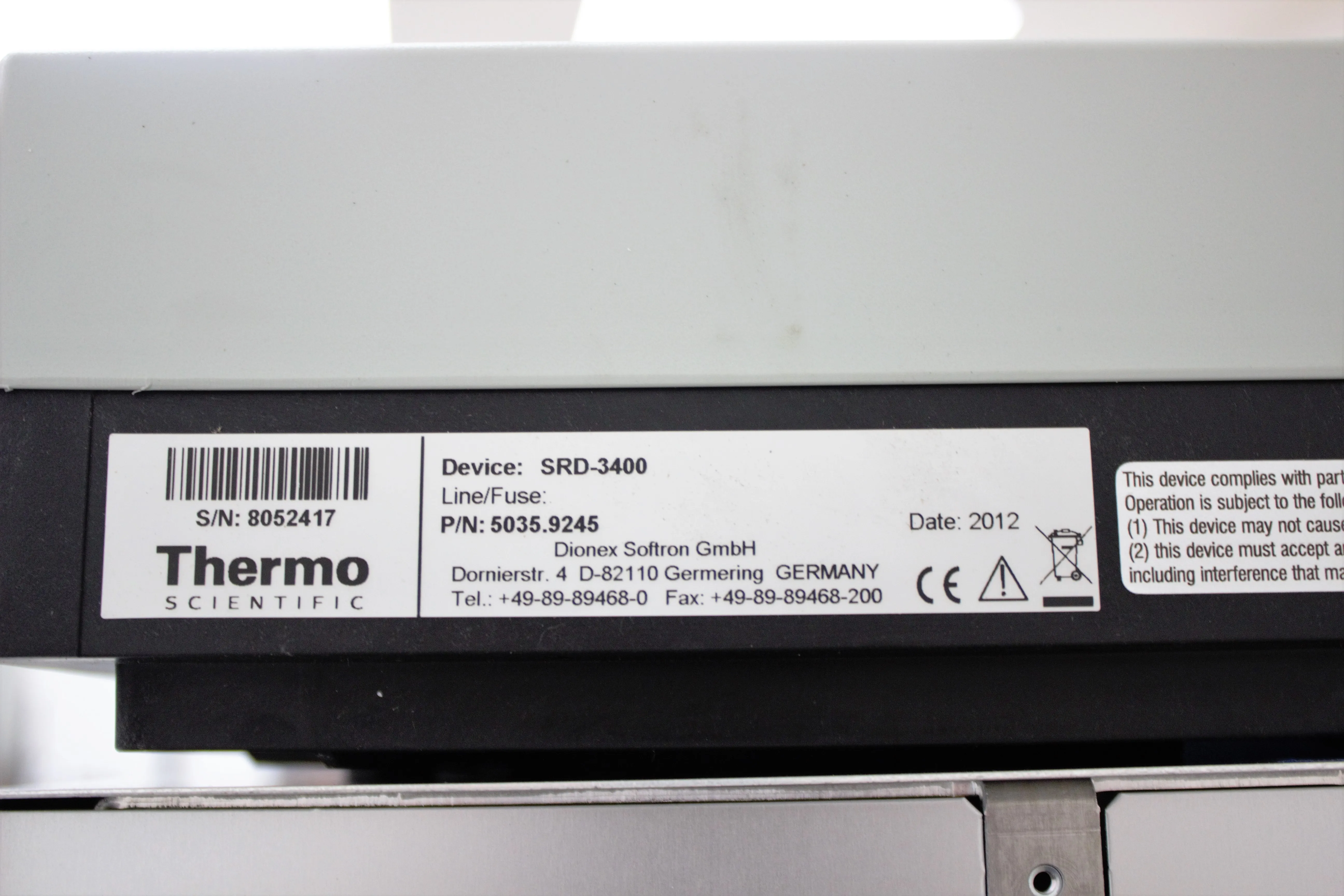 Thermo Scientific UltiMate 3000 RSLCnano System with WPS-3000TPL RS, NCS-35000RS NANO, and SRD-3400