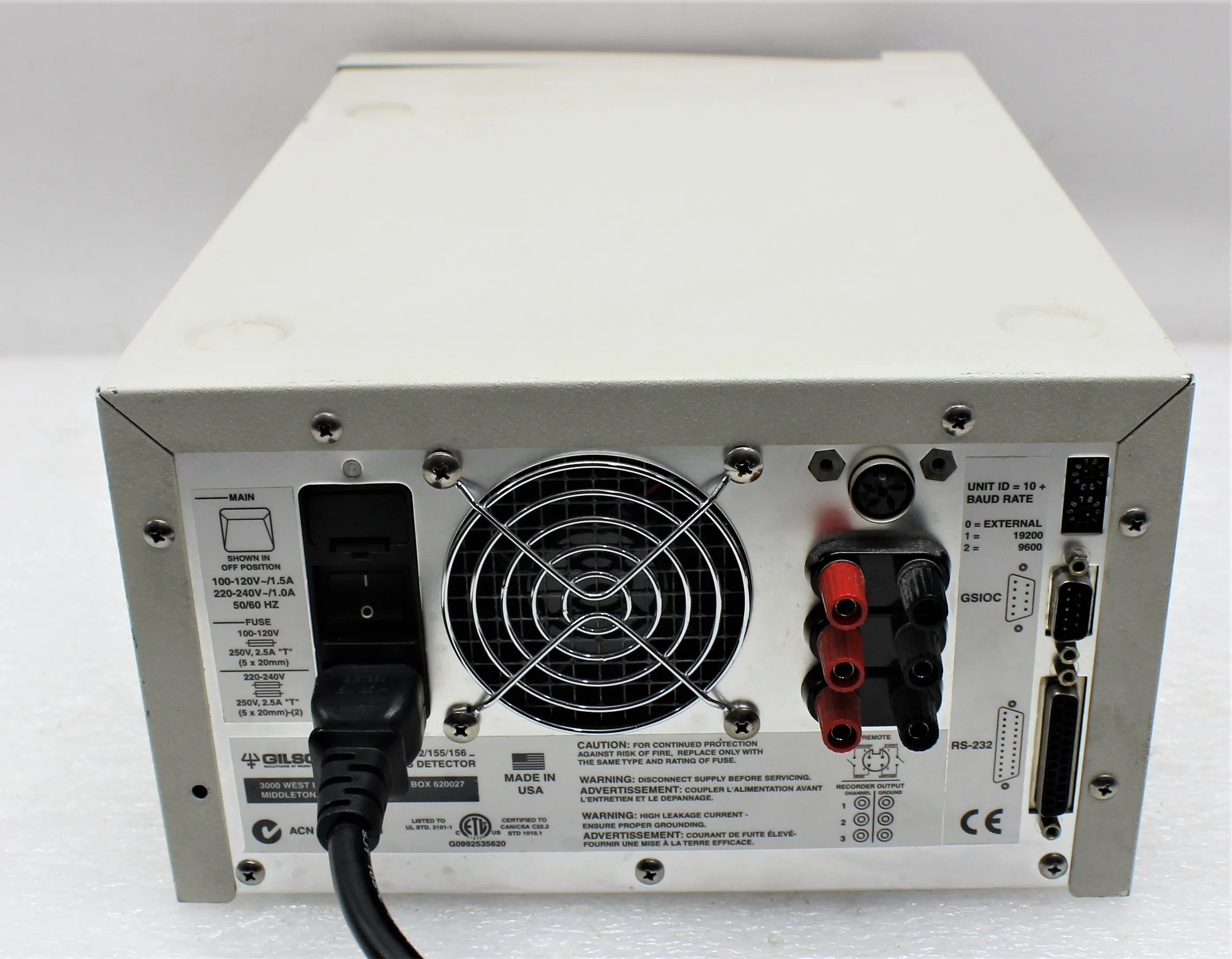 Gilson UV/Vis Dual Wavelength Detector