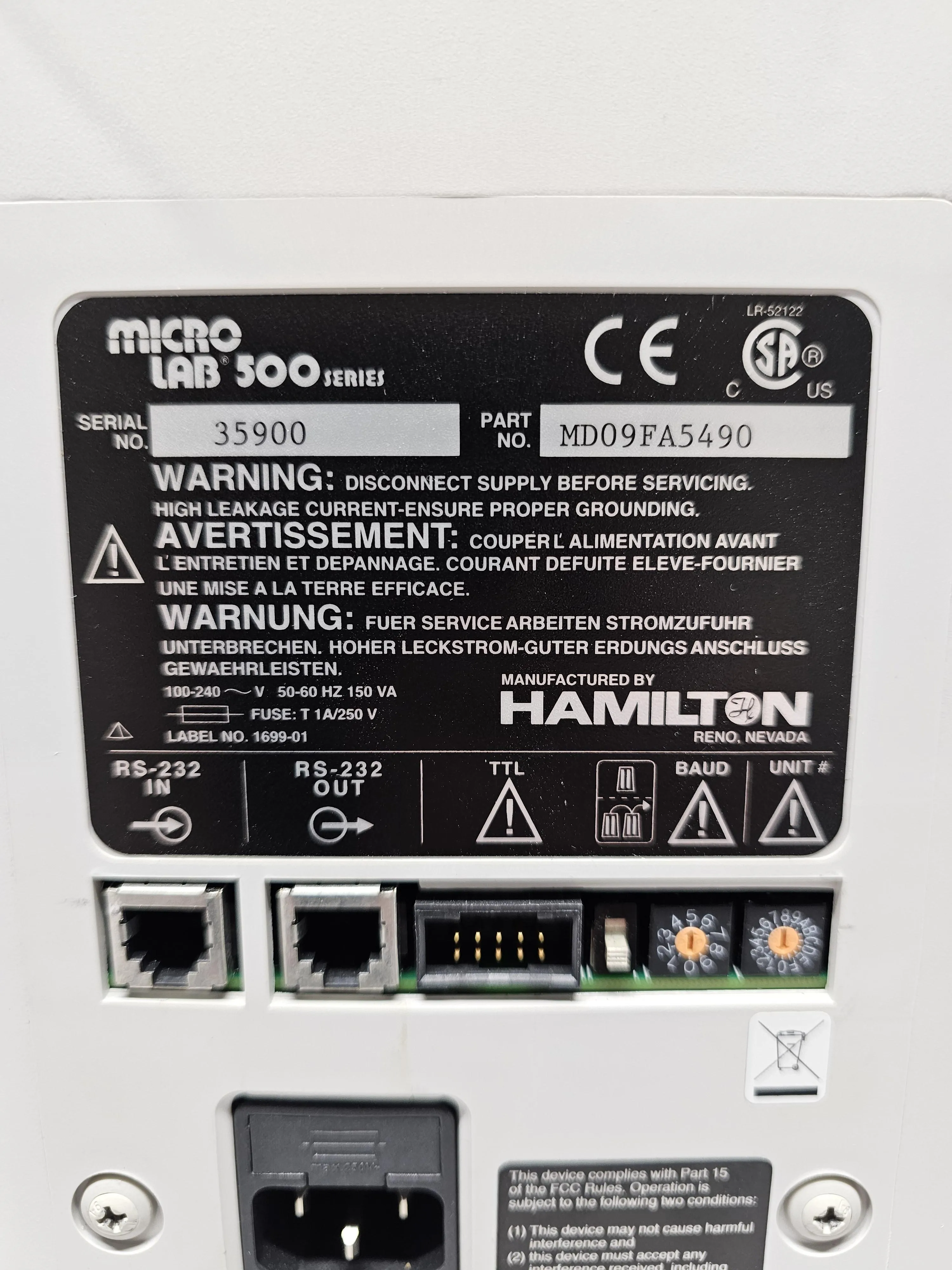 GE Micro Lab 500 Circulation Pump