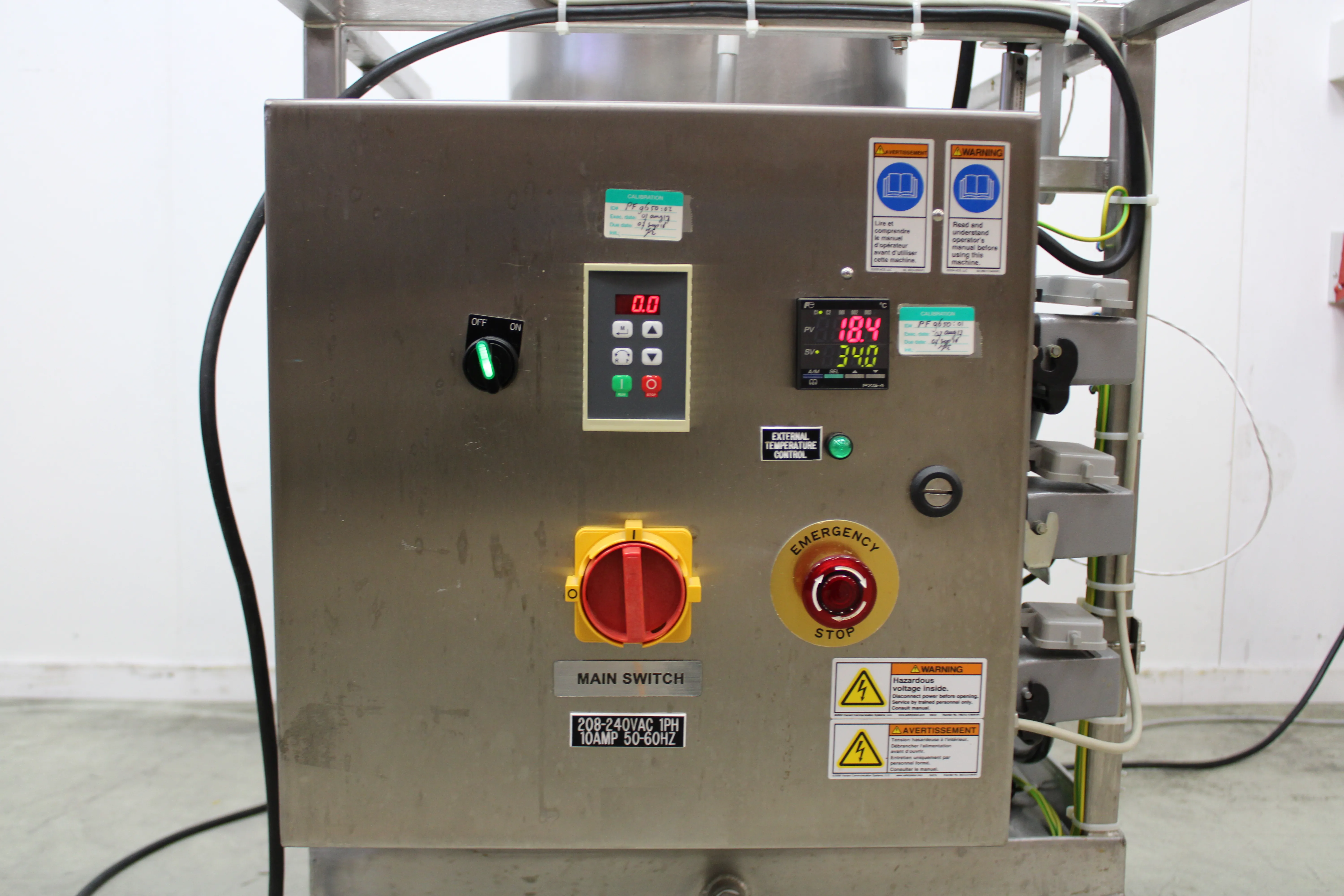 HyClone SV50171.02 Single-Use Bioreactor MotorMixer GTR 4Phase 1/4HP Motor on Rolling Cart