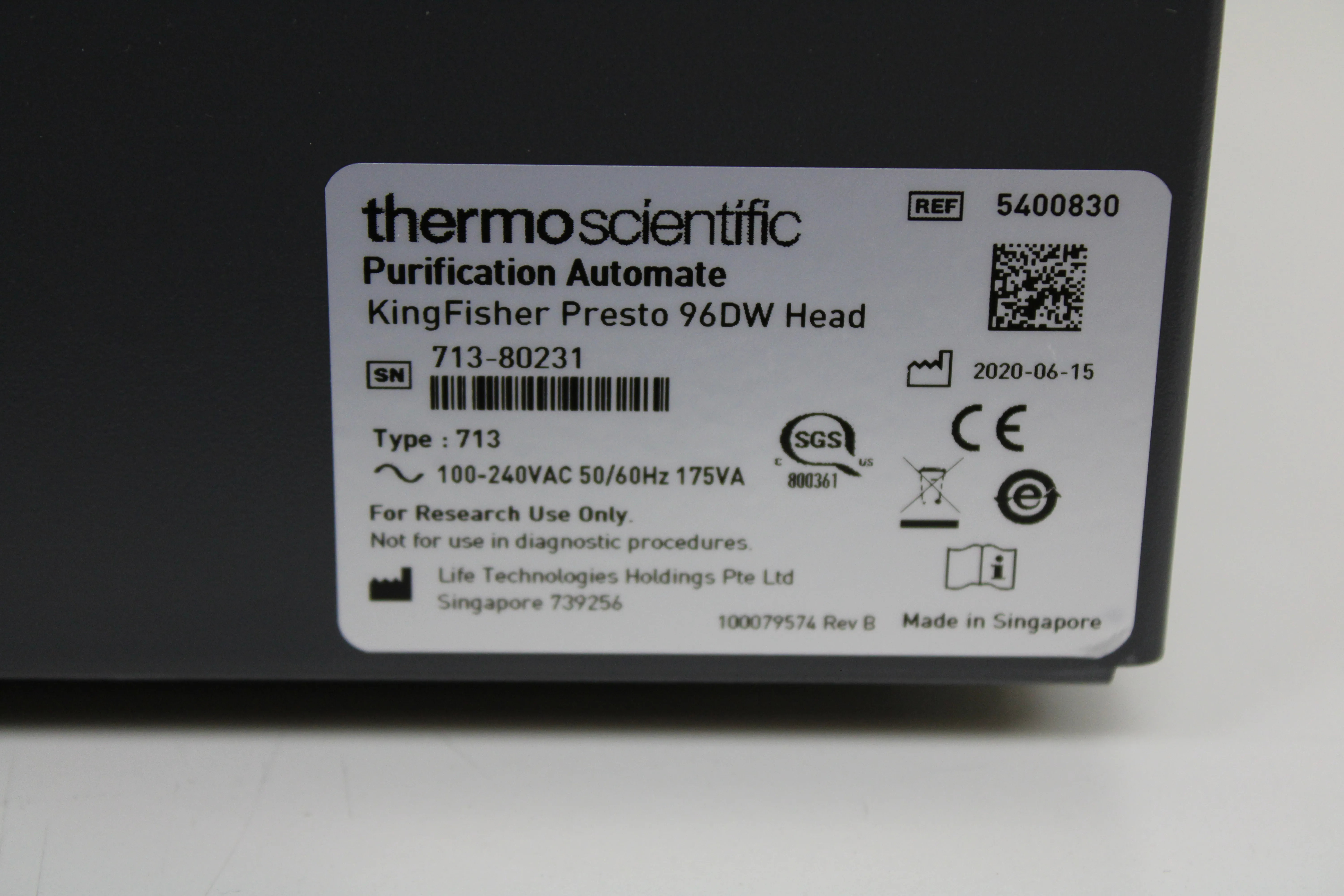 Thermo Scientific KingFisher Presto 96DW DNA Purification System - Used Lab Equipment