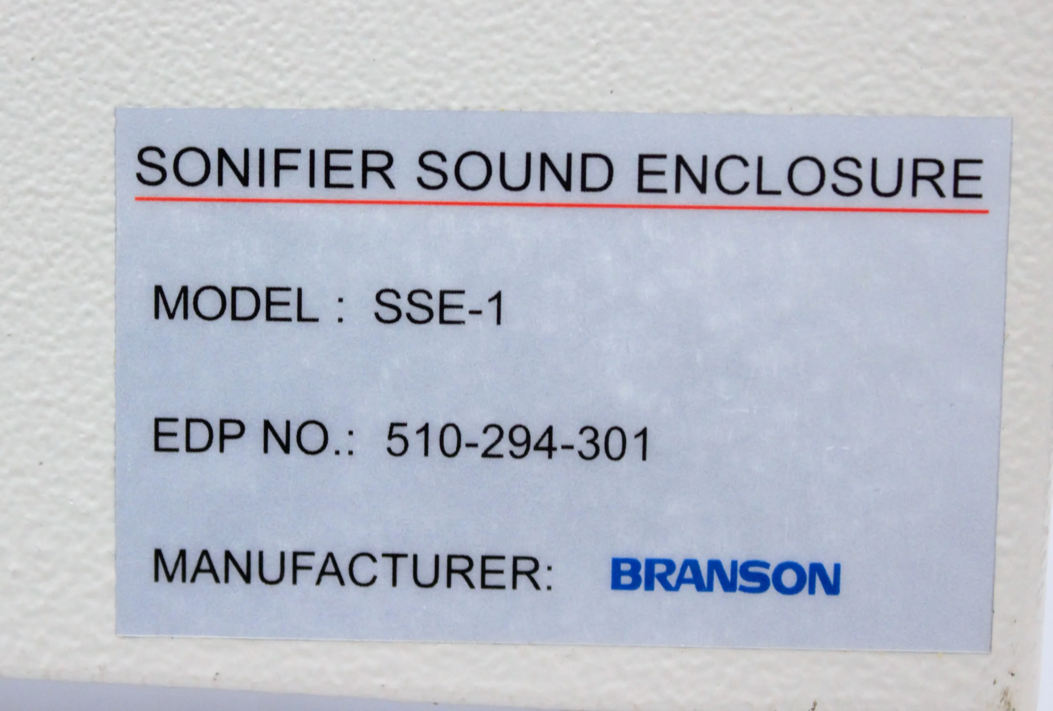 Branson Acoustic Enclosure - Ultrasound Soundproofing System