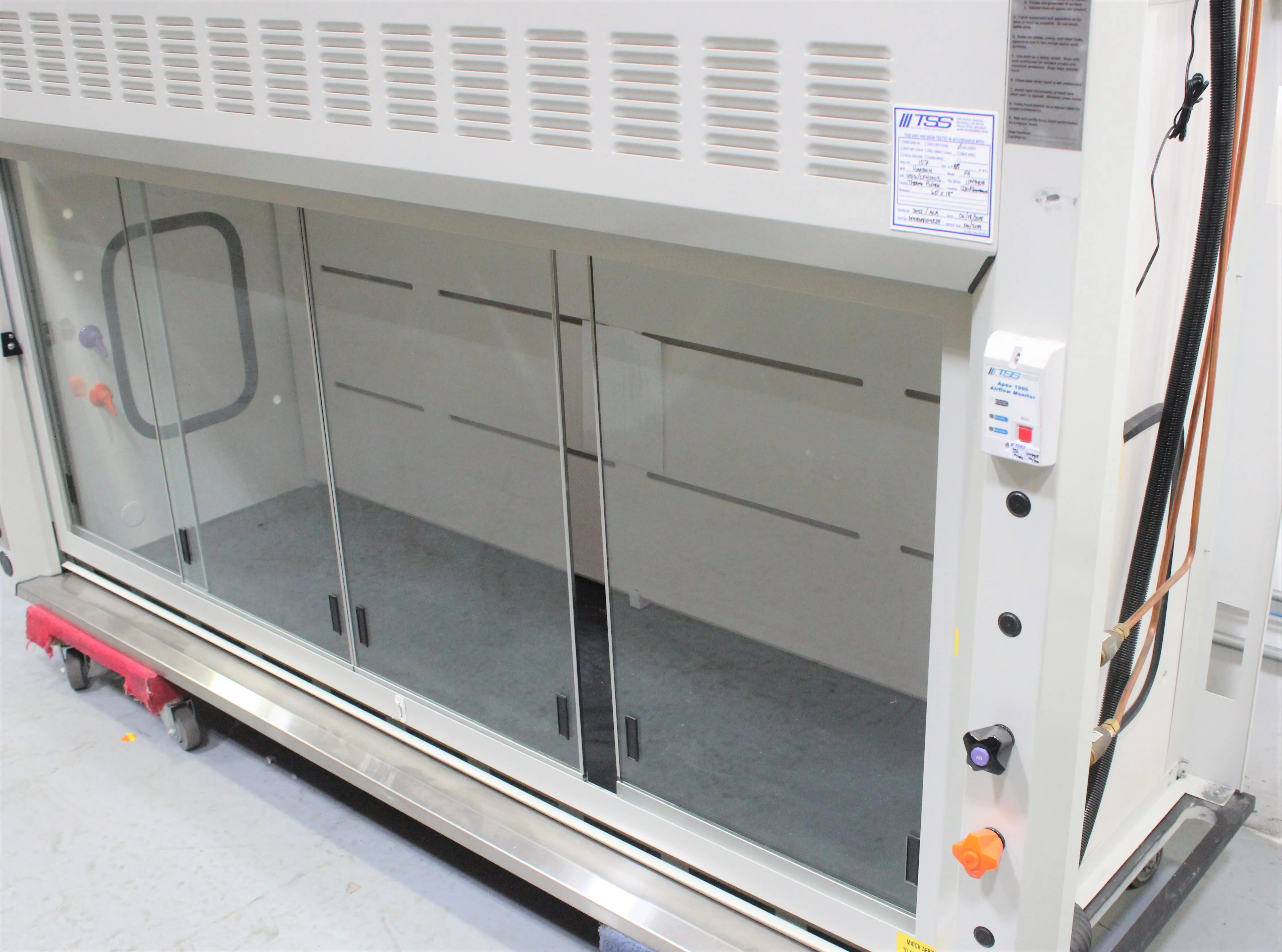 Hanson 5SA-96A 7 foot Benchtop Fume Hood 120V/220V 50Hz/60Hz Class 2 Used 30-Day Warranty