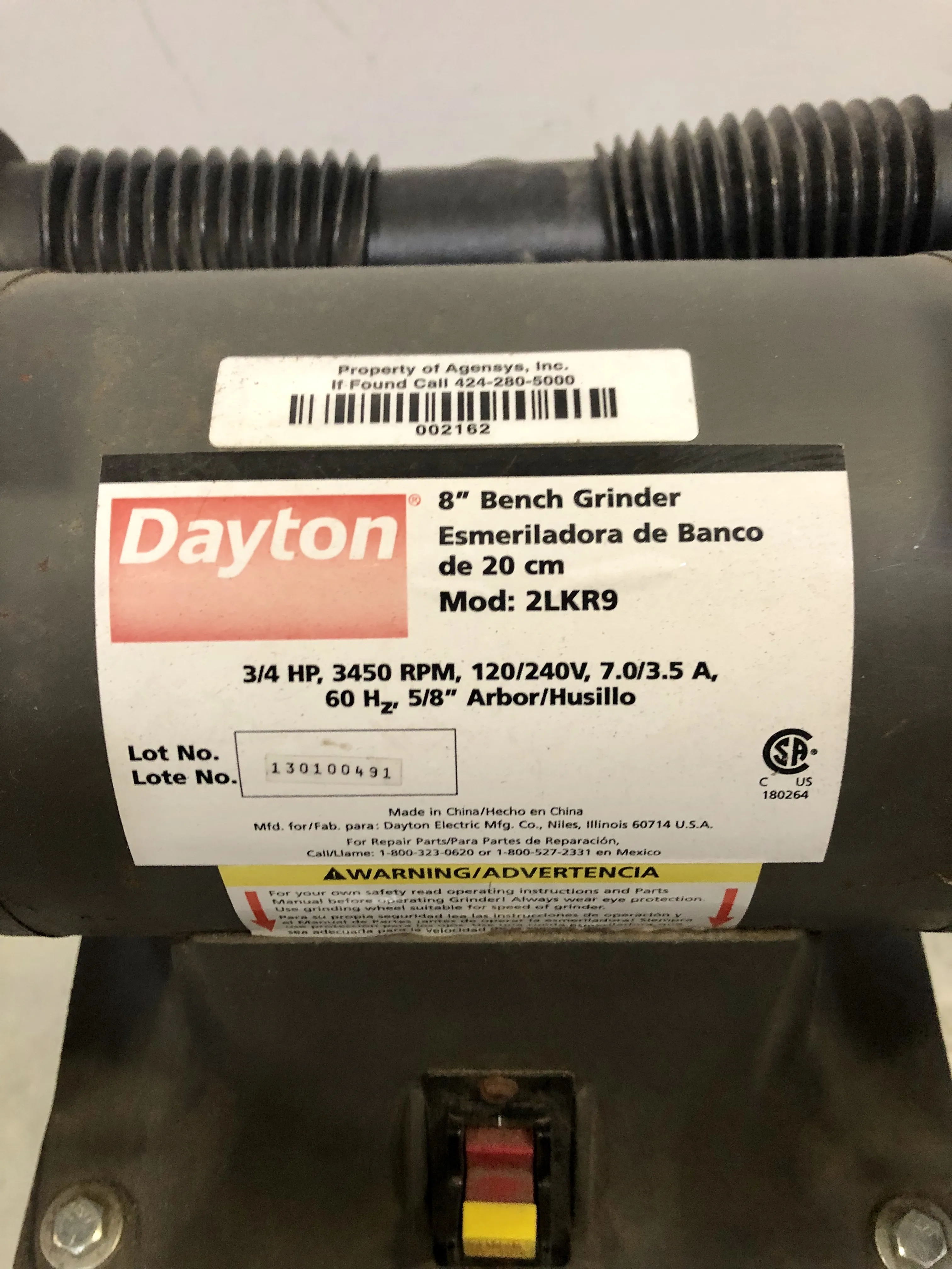 Dayton 2LKR9 8 inch Bench Grinder