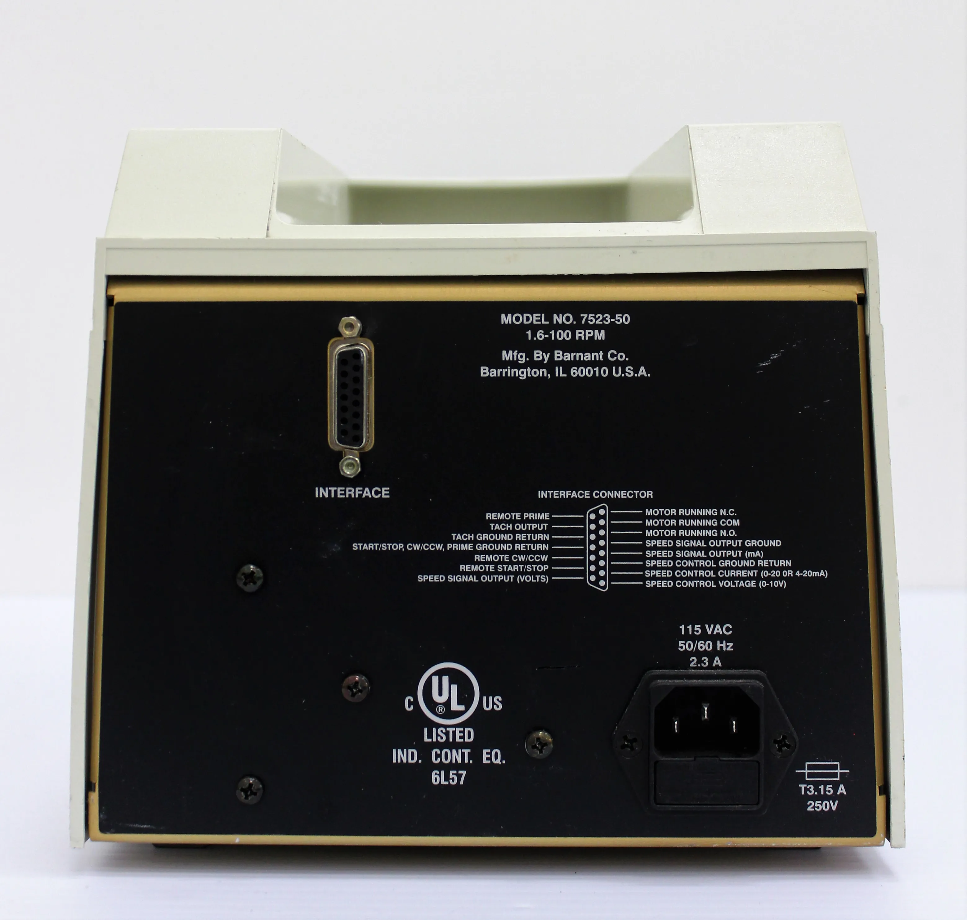 Cole Parmer 7523-50 Masterflex L/S Digital Standard Drive and Easy-Load Peristaltic Pump