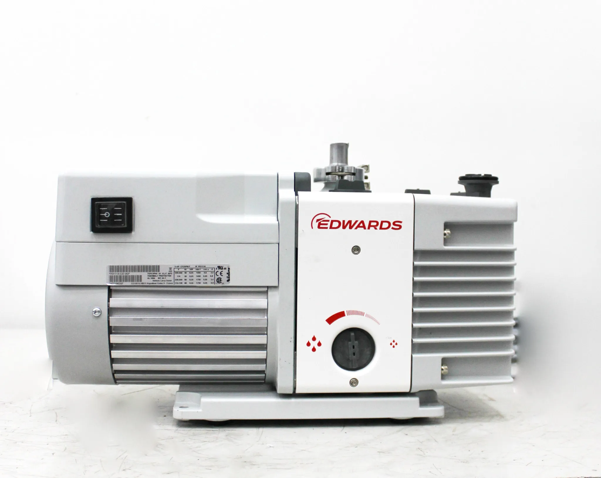 Edwards RV8 Rotary Vane Vacuum Pump 120V/220V 50Hz/60Hz