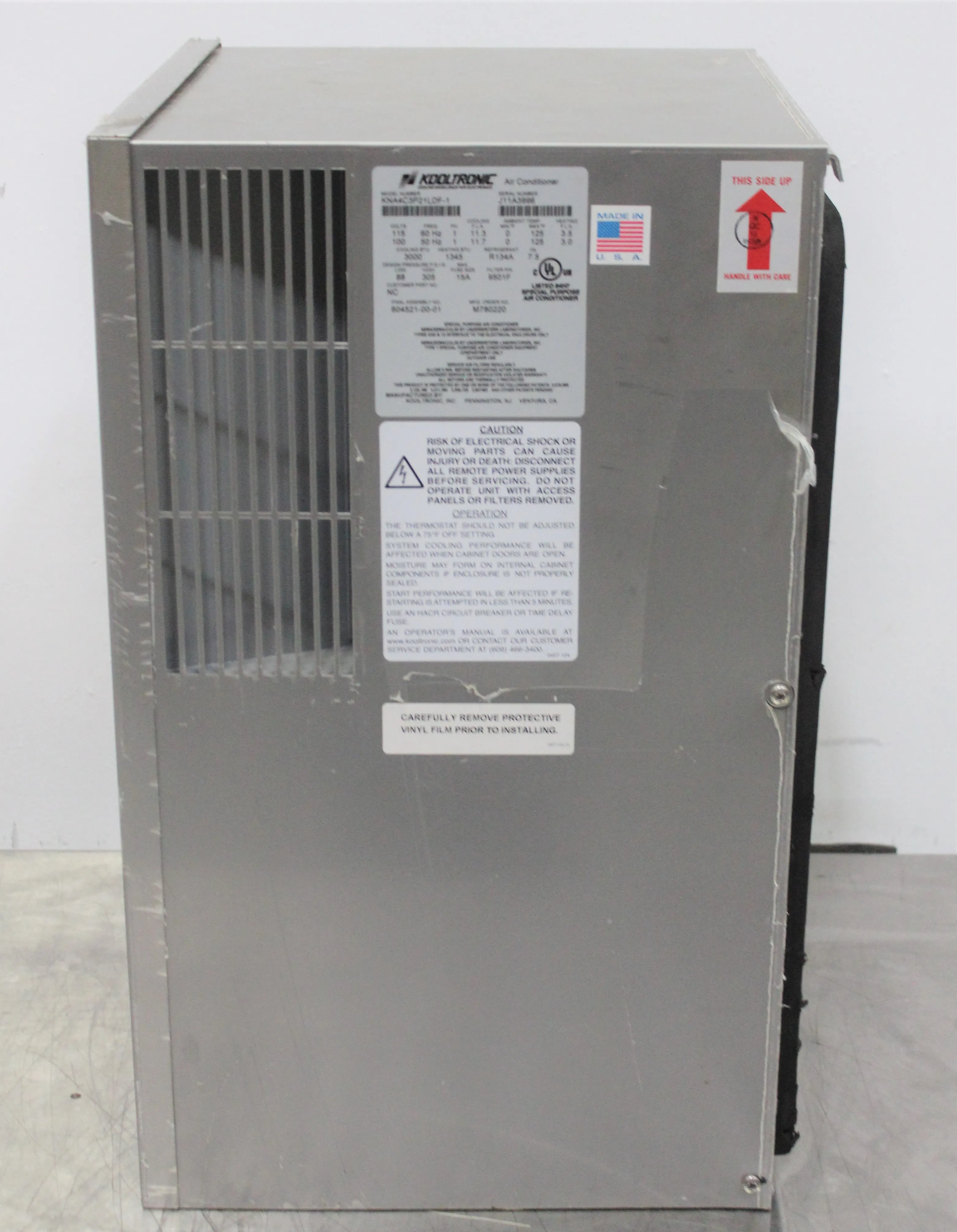 Used Kooltronic Enclosure Air Conditioner - KNA4C3P21LDF-1