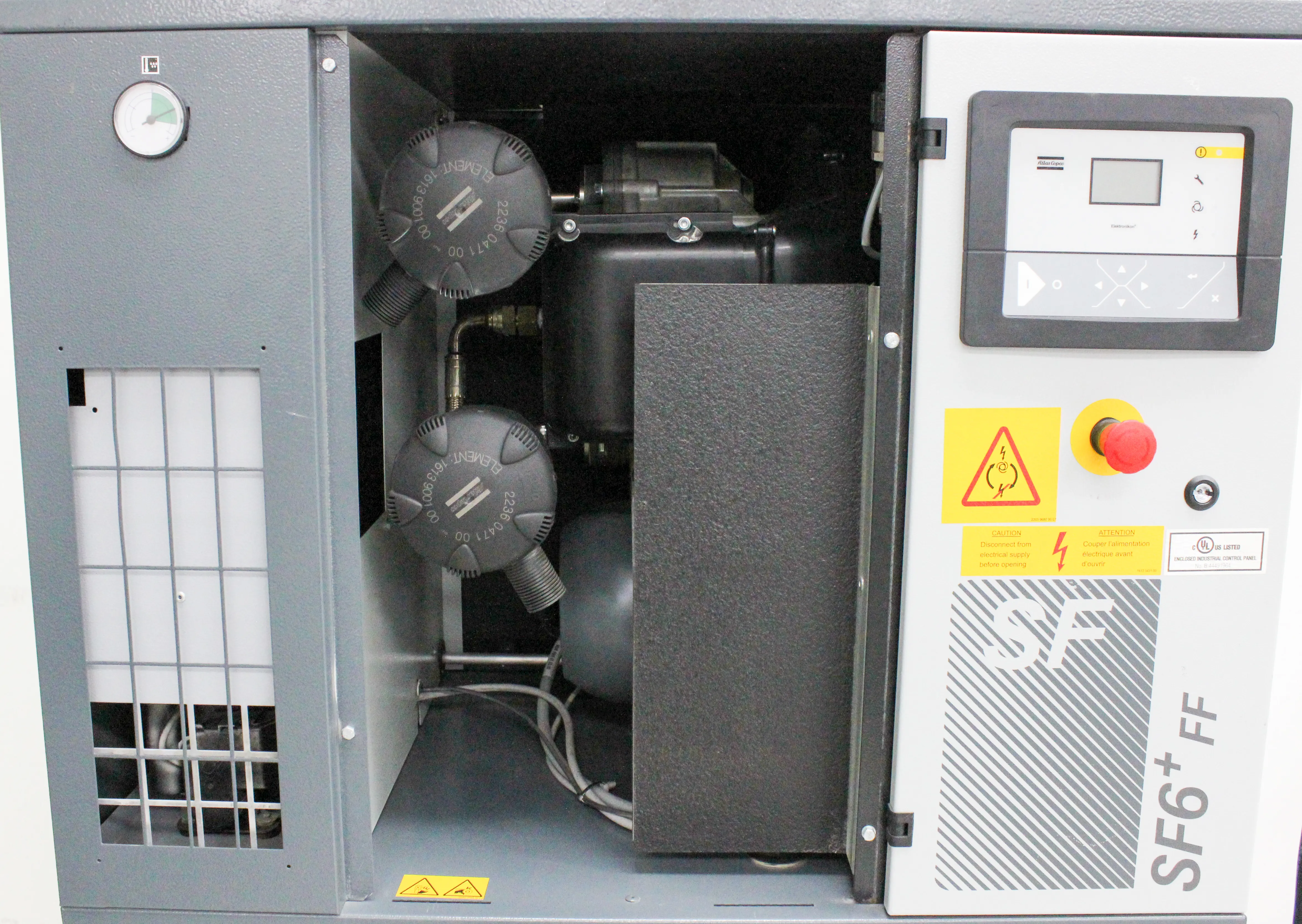 Used Atlas Copco SF6+ FF Oil-Free Air Compressor with Integrated Dryer