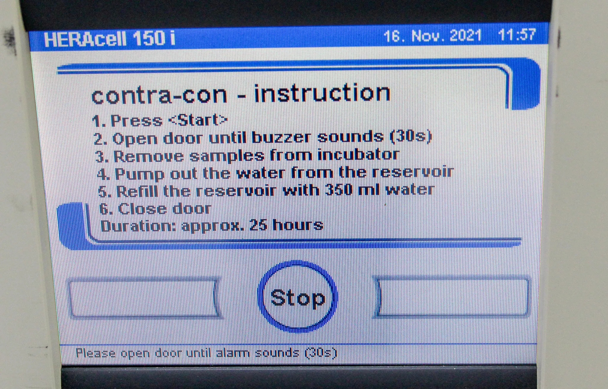 Thermo HERAcell 150i Tri-Gas Incubator, SS, TCD sensor, 5-90% O2 NEEDS FIX/FOR PARTS