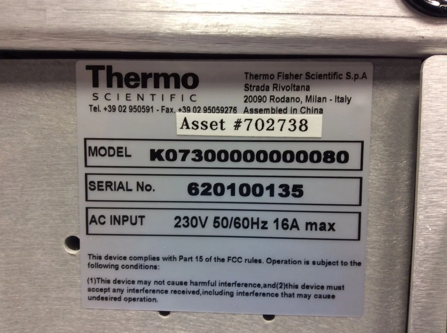 Thermo Fisher Trace GC Ultra Gas Chromatography System - For Parts or Not Working