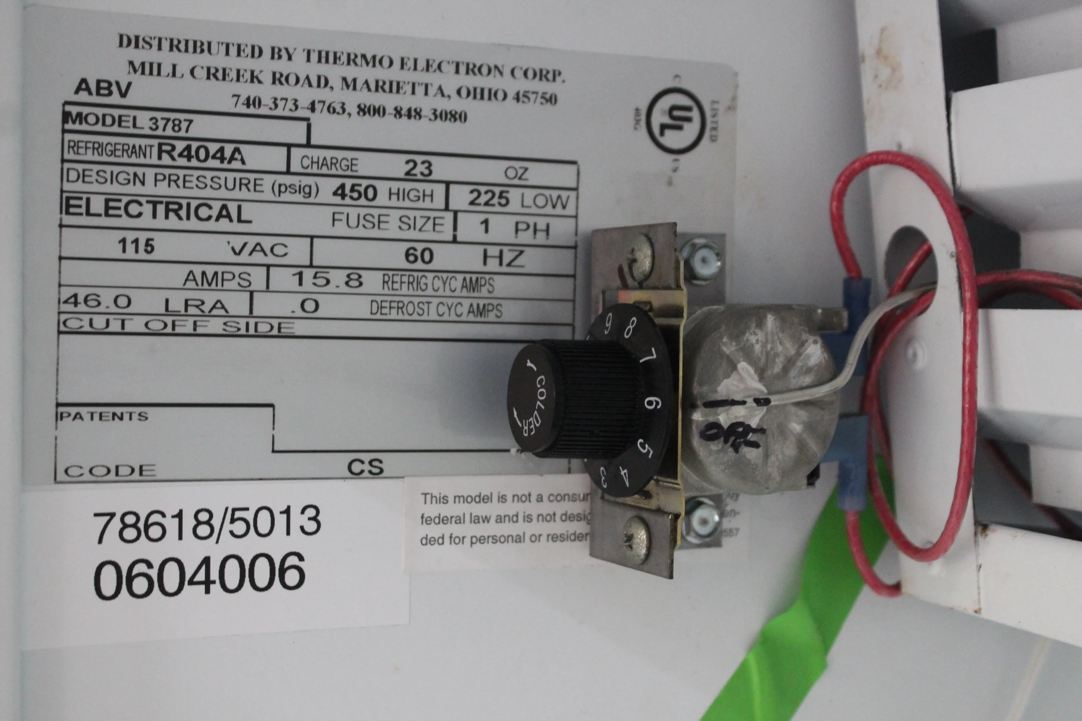 Thermo Forma Chromatography Refrigerator 3787