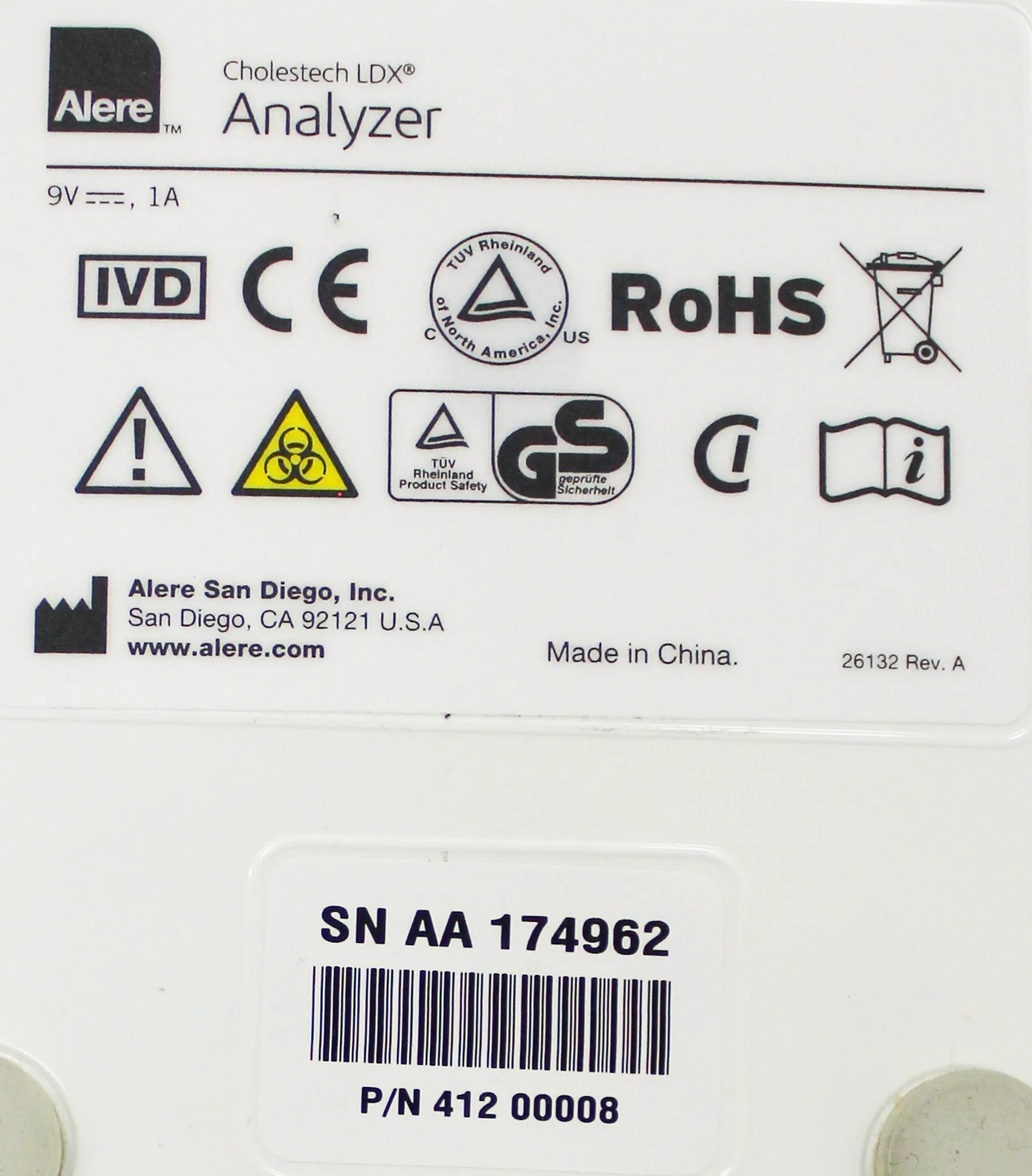 Alere Cholestech LDX Analyzer Blood Testing Equipment