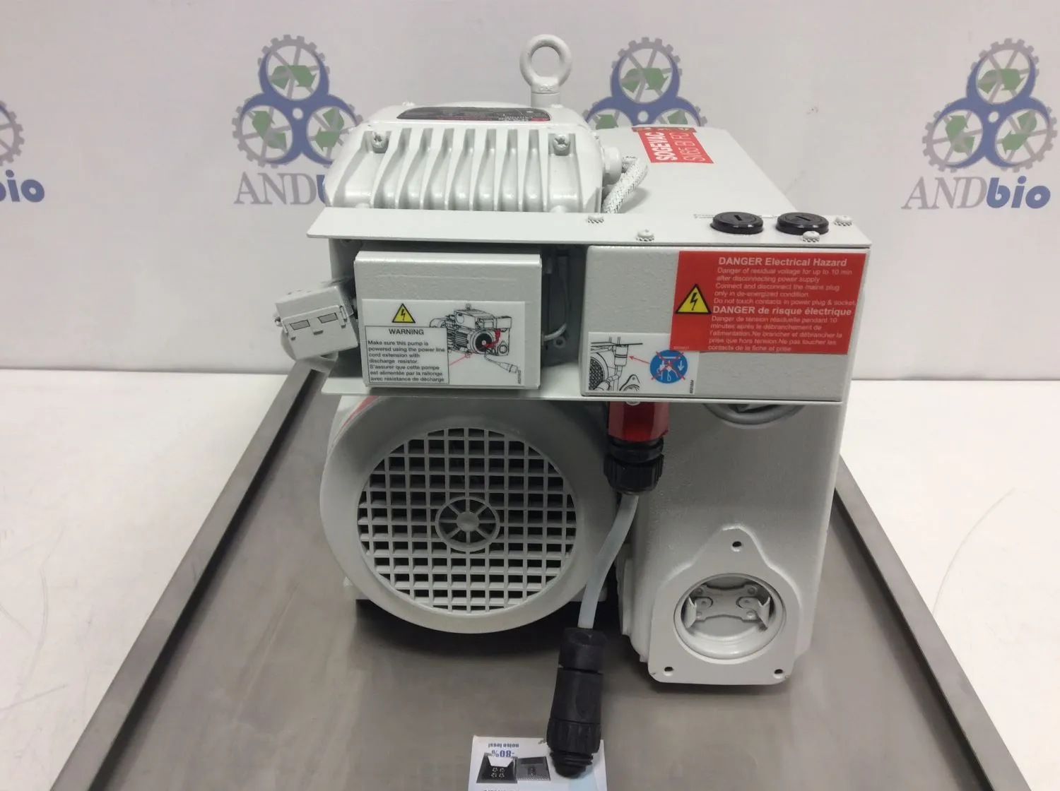 Used Sogevac SV65 BI FC Vacuum Pump 1.1 Torr, Excellent Overall Condition, Fully Functional