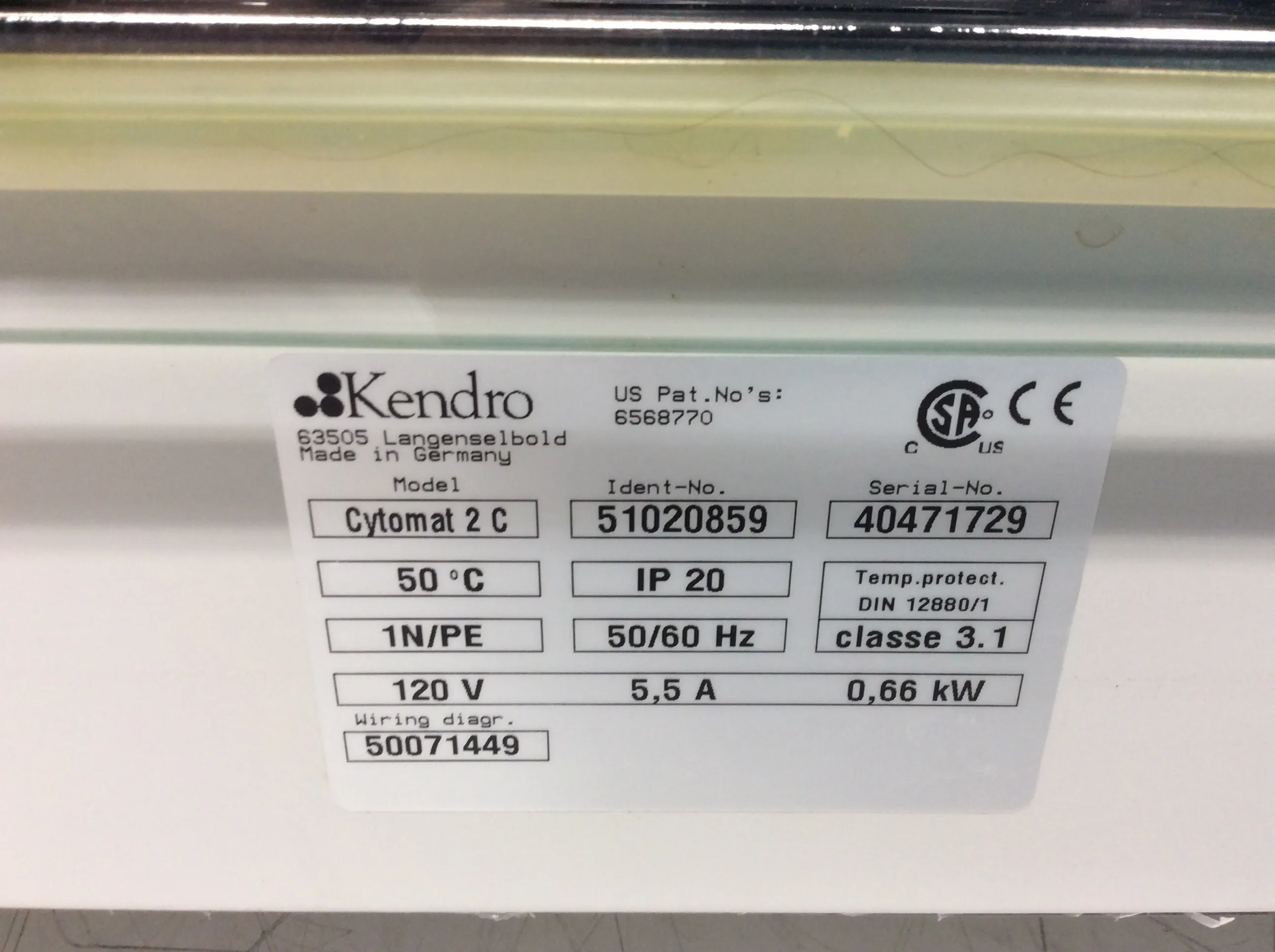 Heraeus Cytomat 2 C Incubator Automated Cytobot Automated for uniform incubation