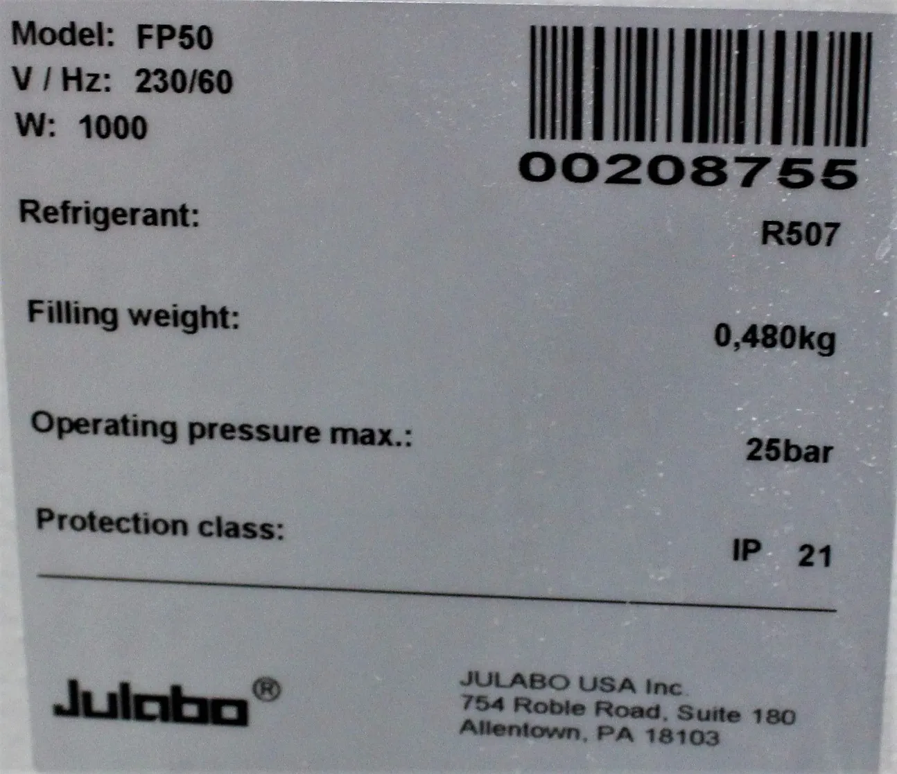 Julabo FP50 Refrigerated Circulator - Used Lab & Medical Equipment