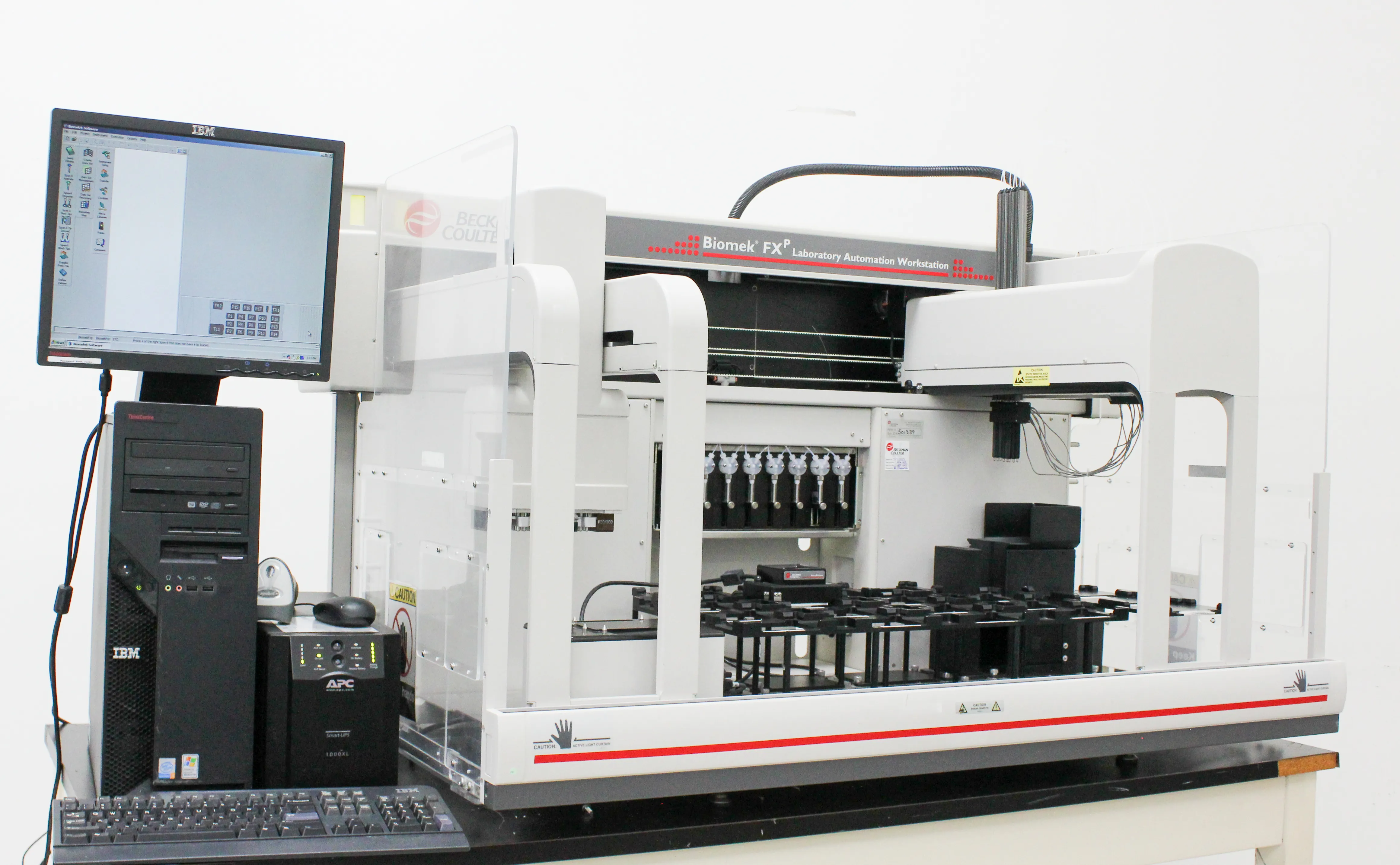 Beckman Coulter Biomek FXP Dual Arm Automated Liquid Handler A31844 w/ P200/96 Head & Span 8