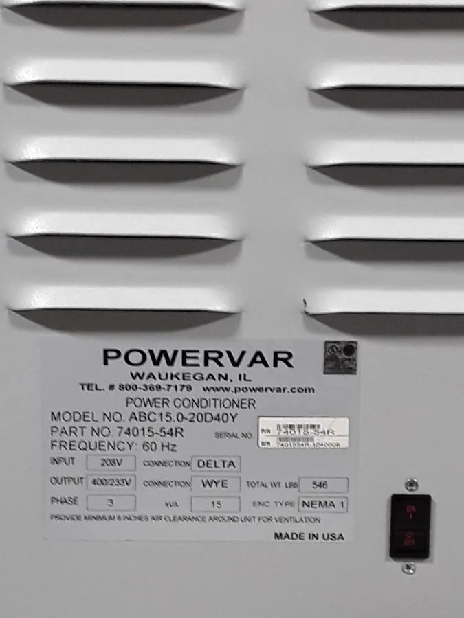 Powervar Series 2000 GPI Global Power Conditioner CLEARANCE! As-Is