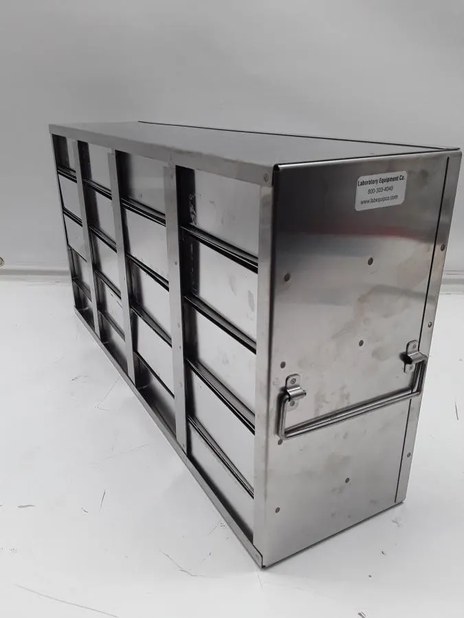 Stainless Steel Laboratory Freezer Rack Cryo Boxes - 20 Boxes Included