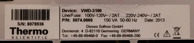 Thermo Dionex UltiMate VWD-3100 Variable Wavelength Detector 5074.0005