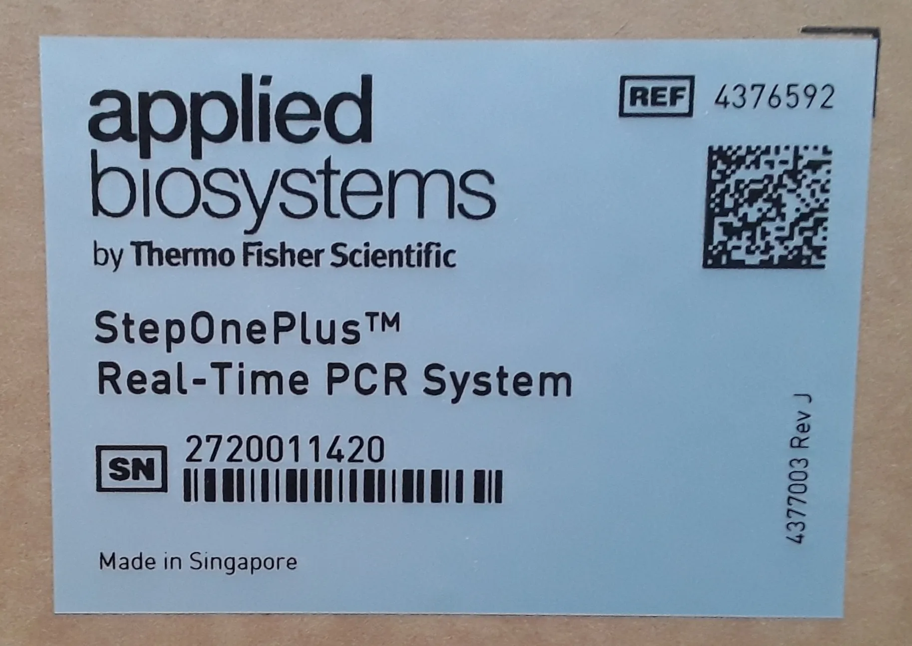 Applied Biosystems 4376592 StepOnePlus Real-Time PCR System