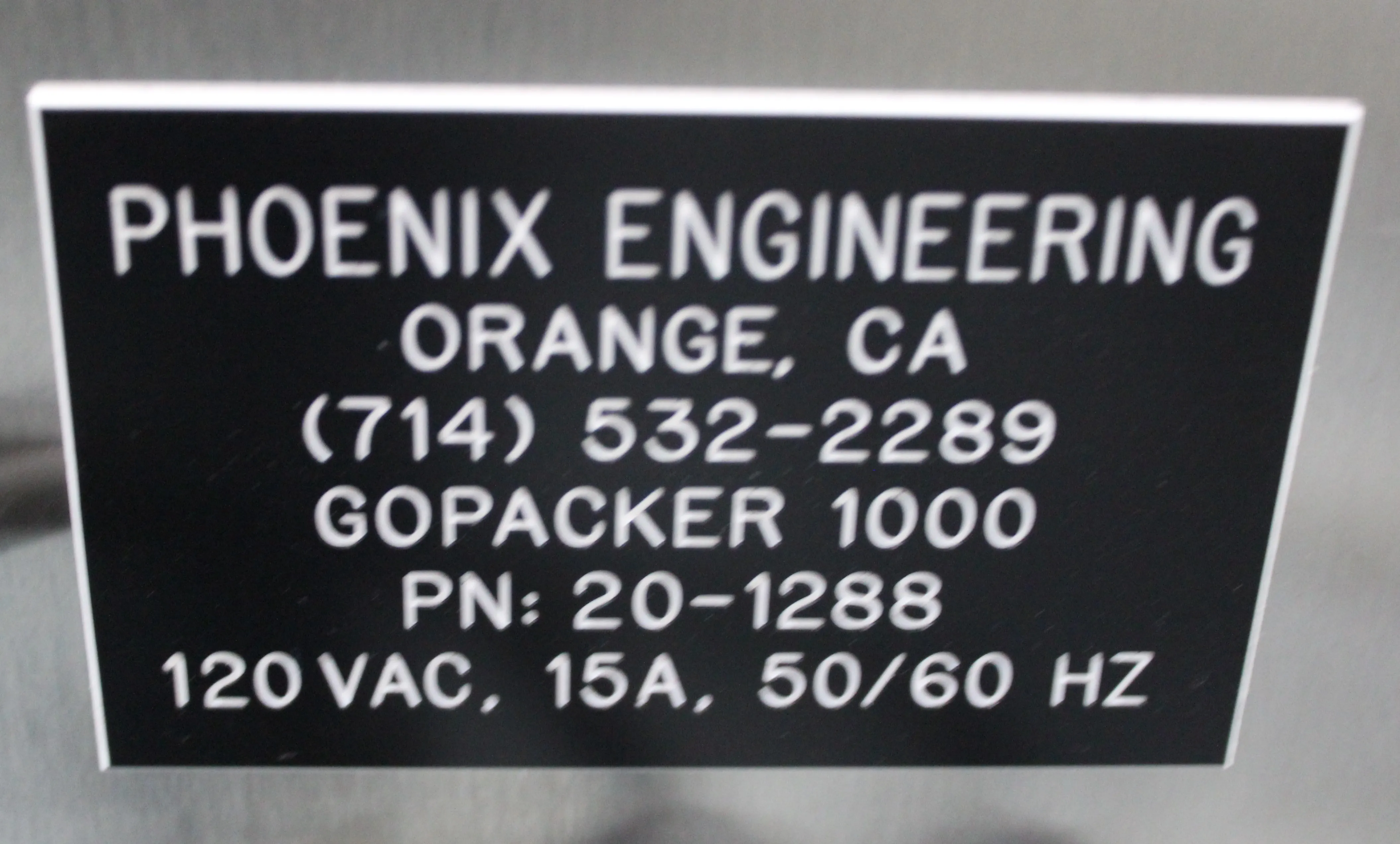 Phoenix Engineering GoPacker 1000 Used Packager / Bag Sealer