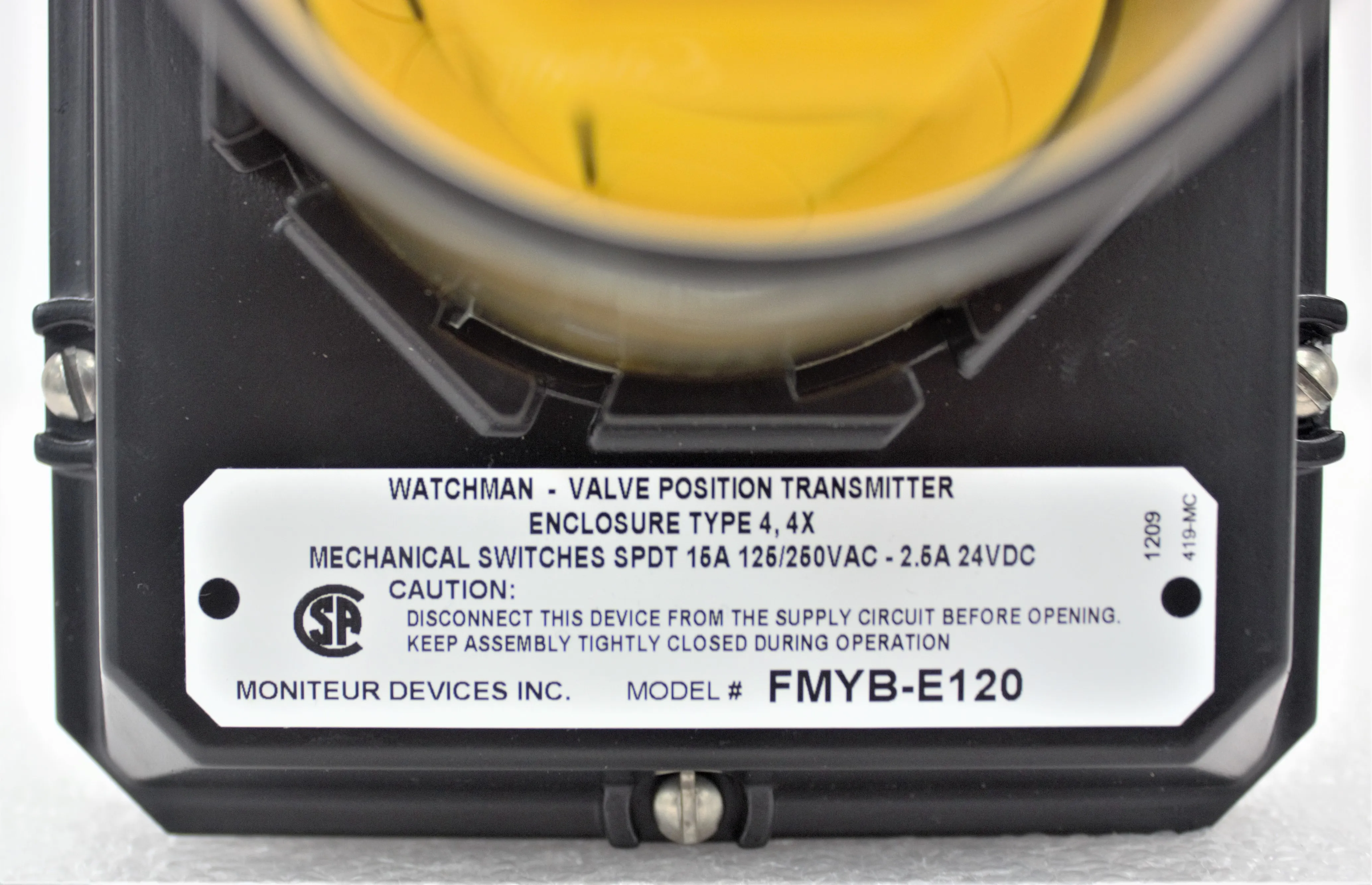 SPX Watchman Valve Position Transmitter Control