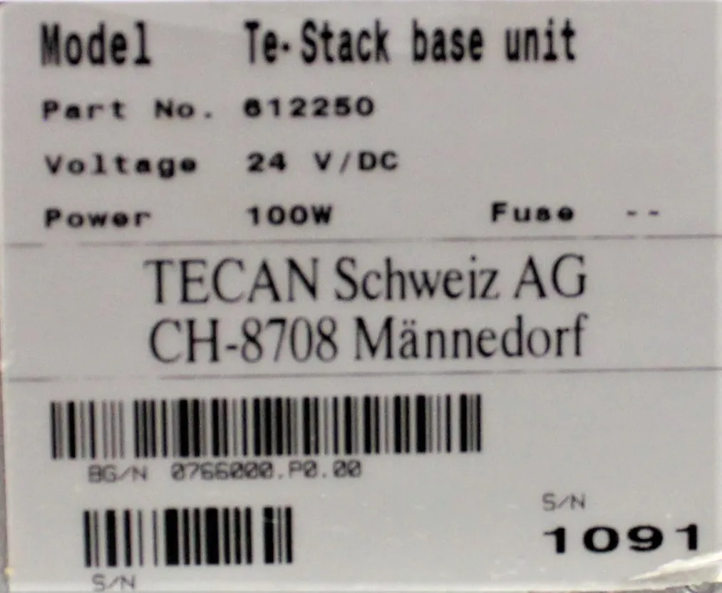 TECAN Te-Stack Base Unit Laboratory Glass Washer & Dryer