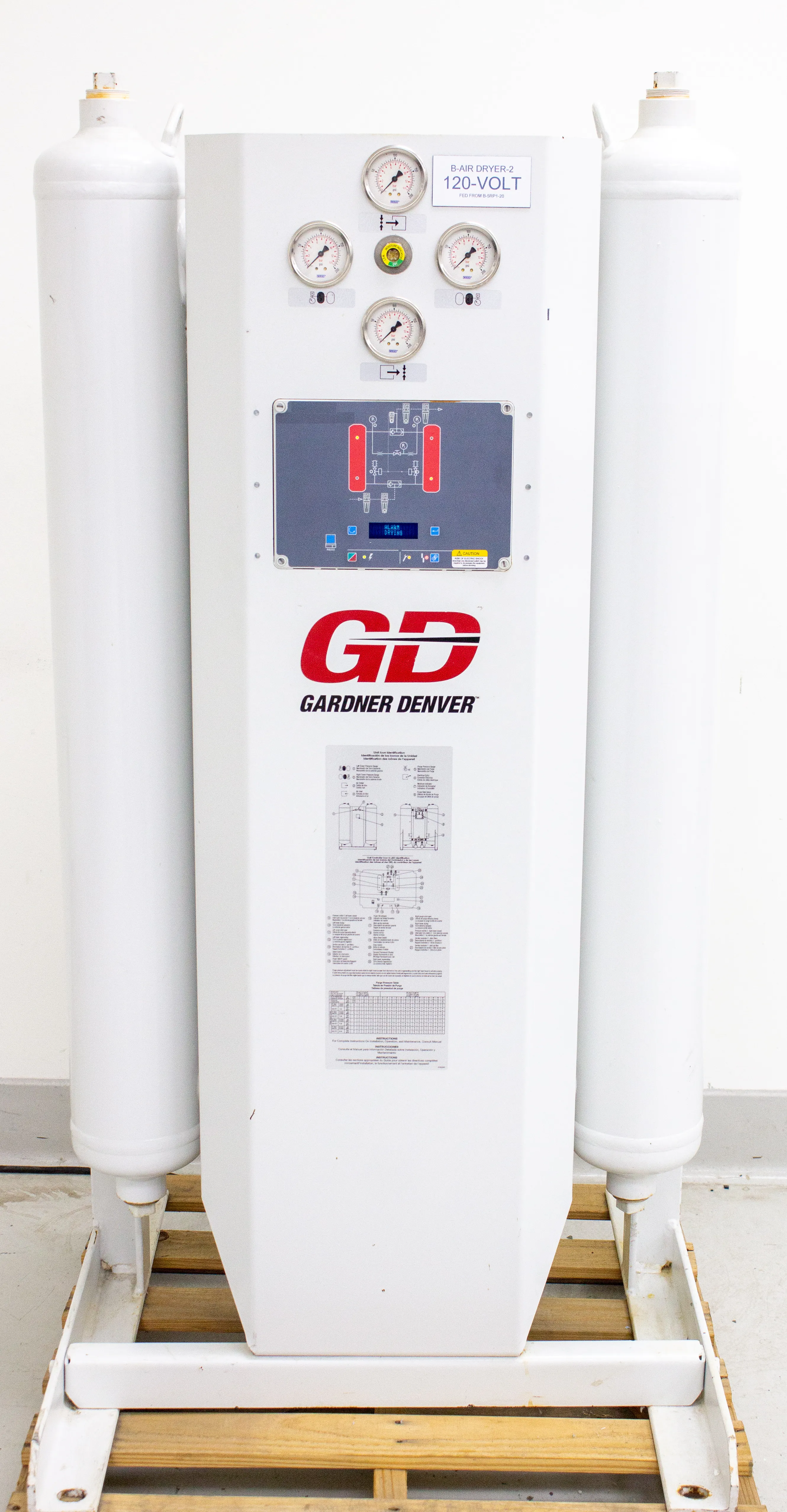 Gardner Denver DGHE-60 Pressure-Swing Regenerative Desiccant Compressed Air Dryer