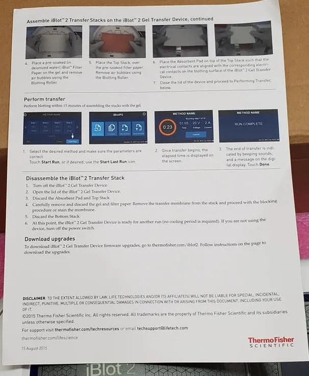 Invitrogen iBlot 2 Gel Transfer Device IB21001