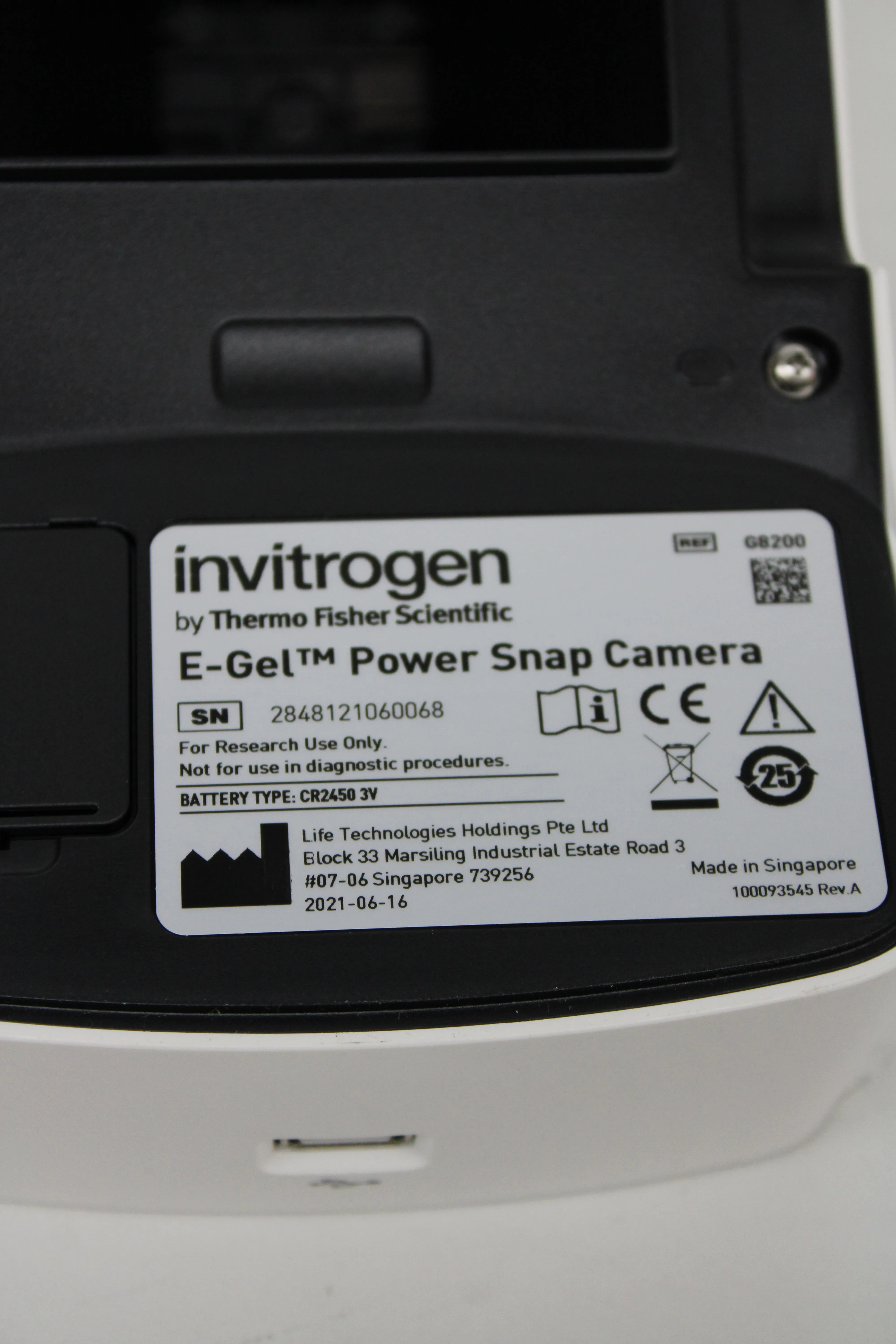 Invitrogen E-Gel Power Snap Camera G8200 Electrophoresis System Used Lab Equipment