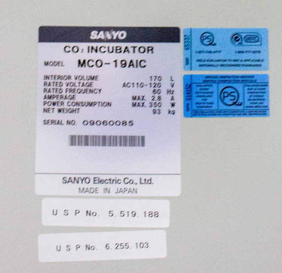 Sanyo CO2 Incubator MCO-19AIC