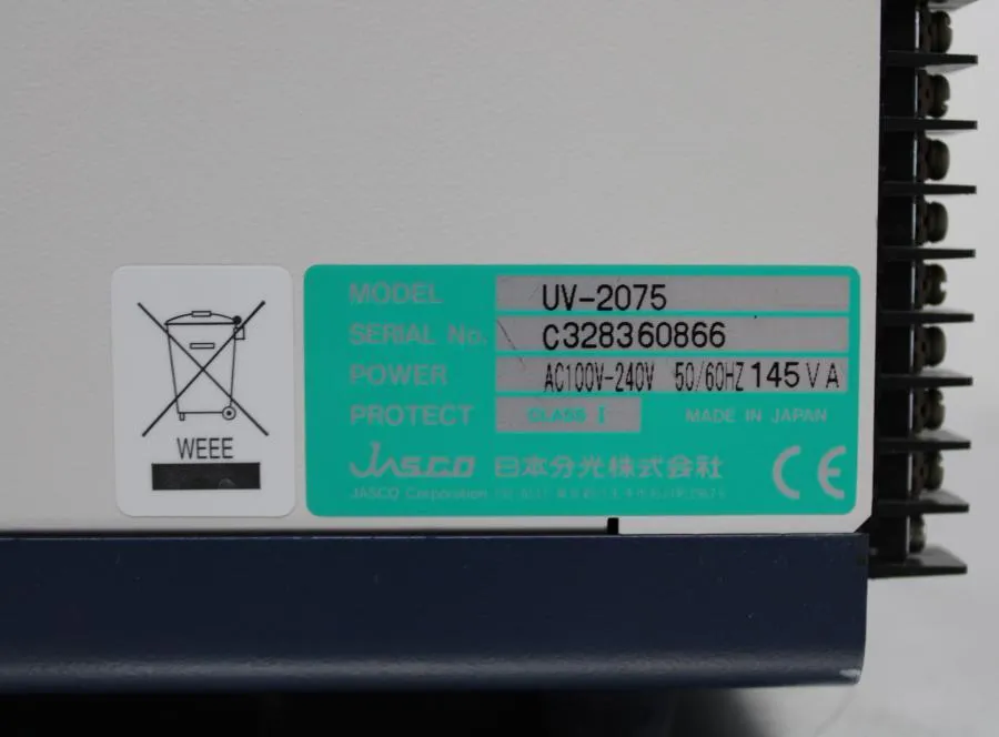 JASCO HPLC SYSTEM includes:X-LC LC-NET II/ADC,UV-2075,PU-2089,Manual Injector