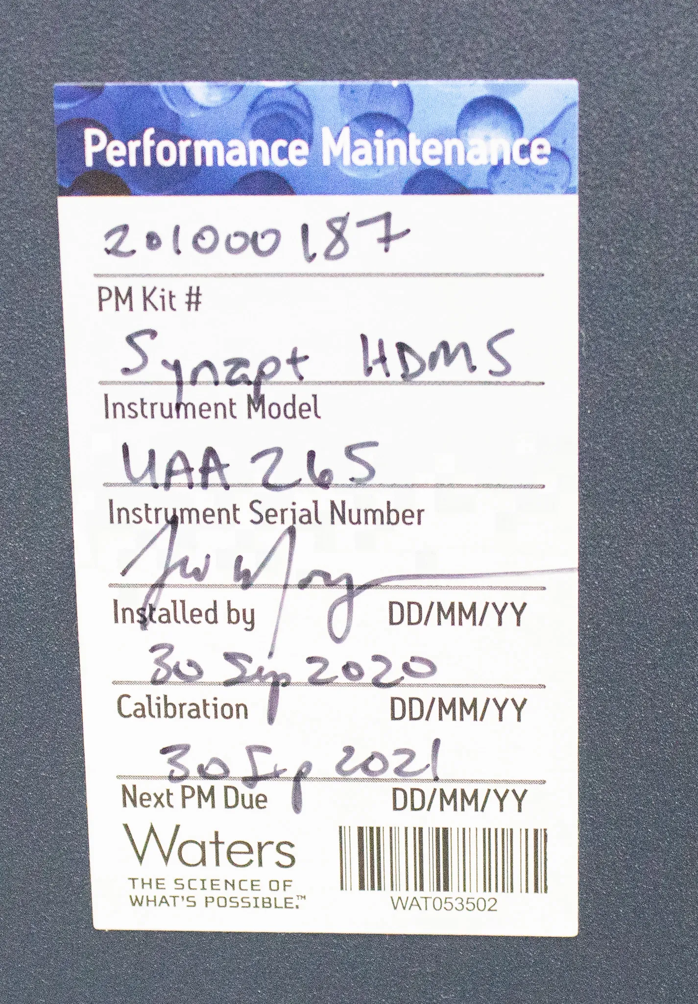 Waters Synapt Mass Spectrometer