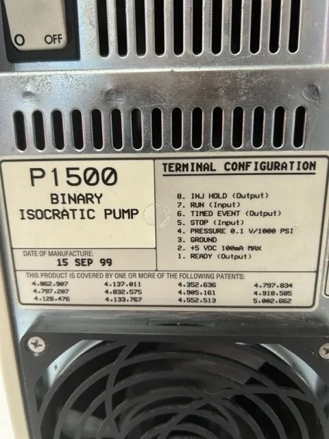 Thermo Seperation Products P1500 Binary Isocratic Pump