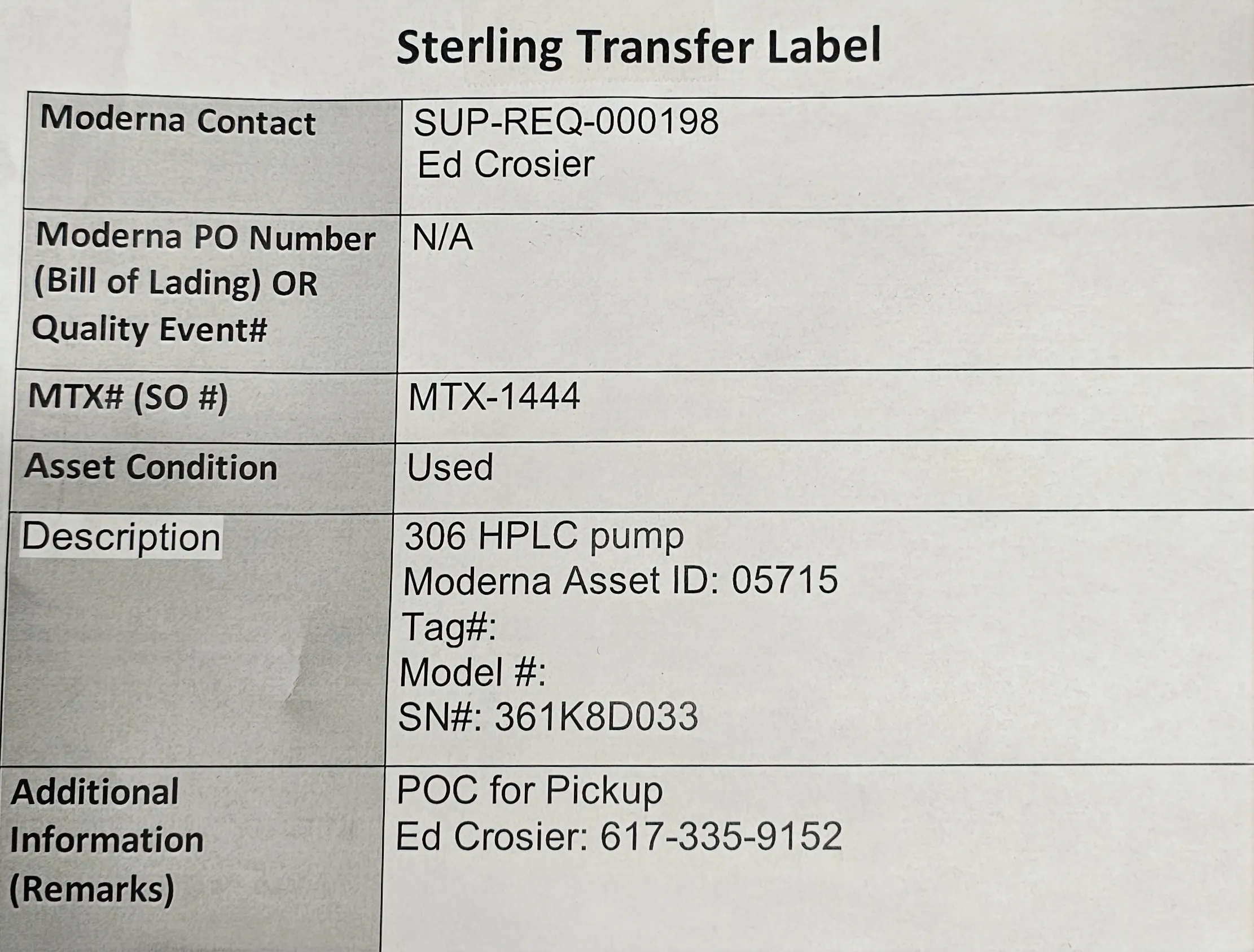 Used Gilson 306 HPLC Pump 100% Parts and Labor Warranty