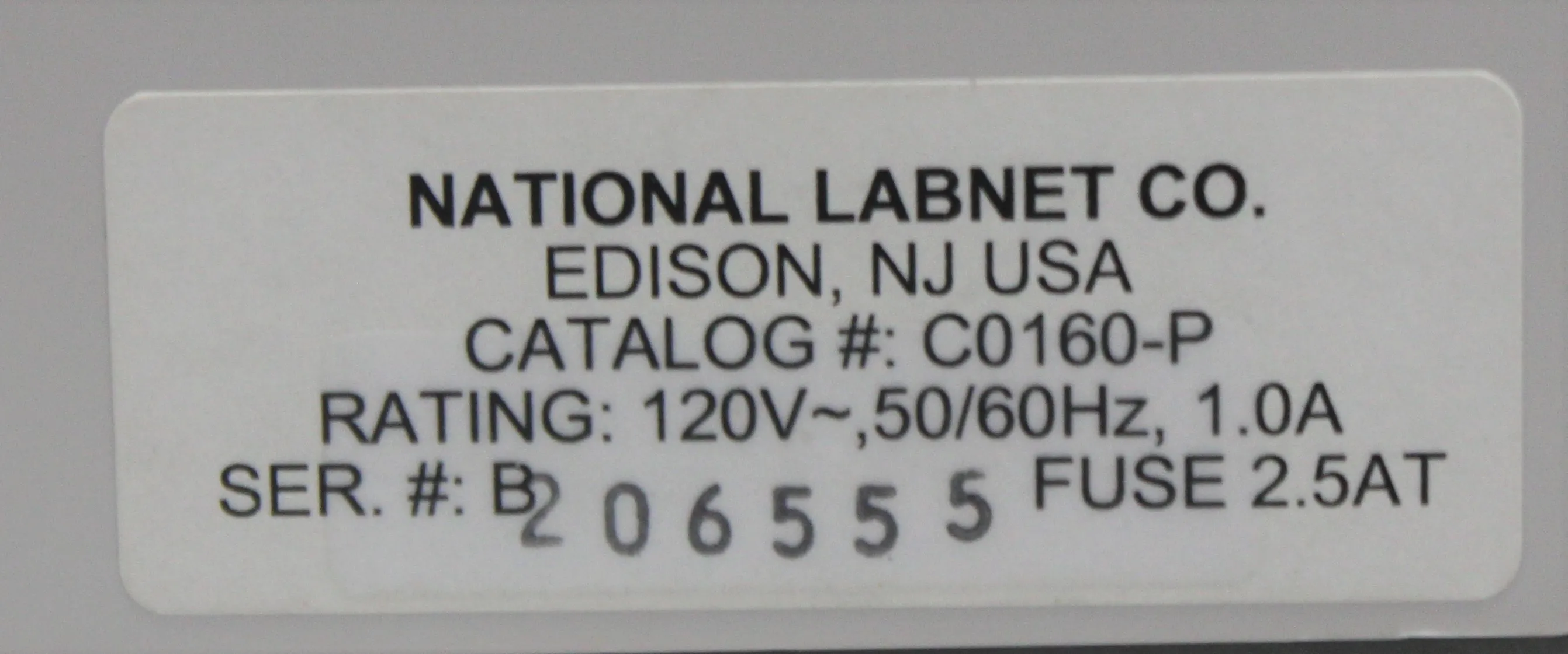 National Labnet CO. C0160-P Benchtop Centrifuge