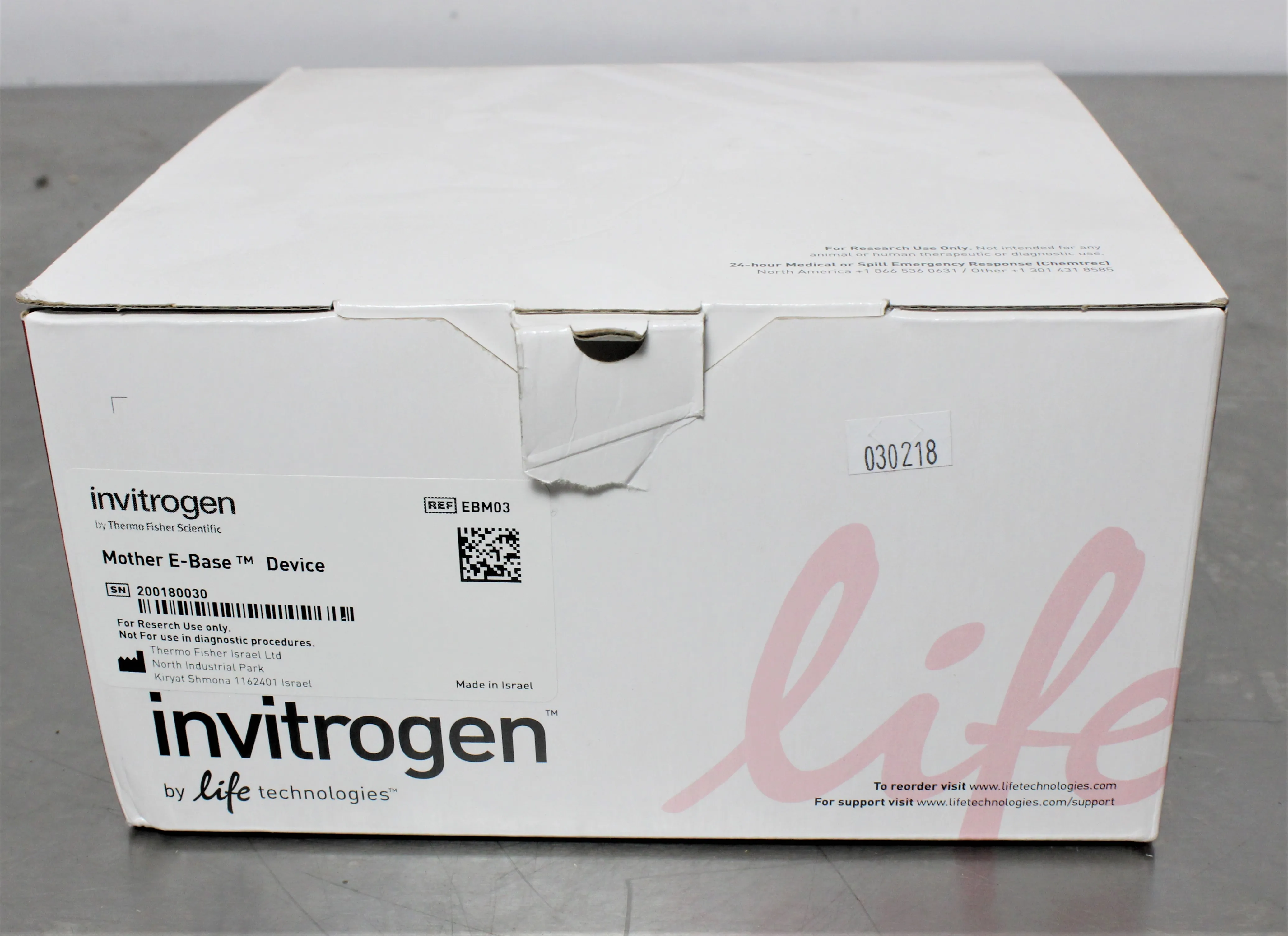 Invitrogen E-Base Integrated Device EBM03 Used with Warranty