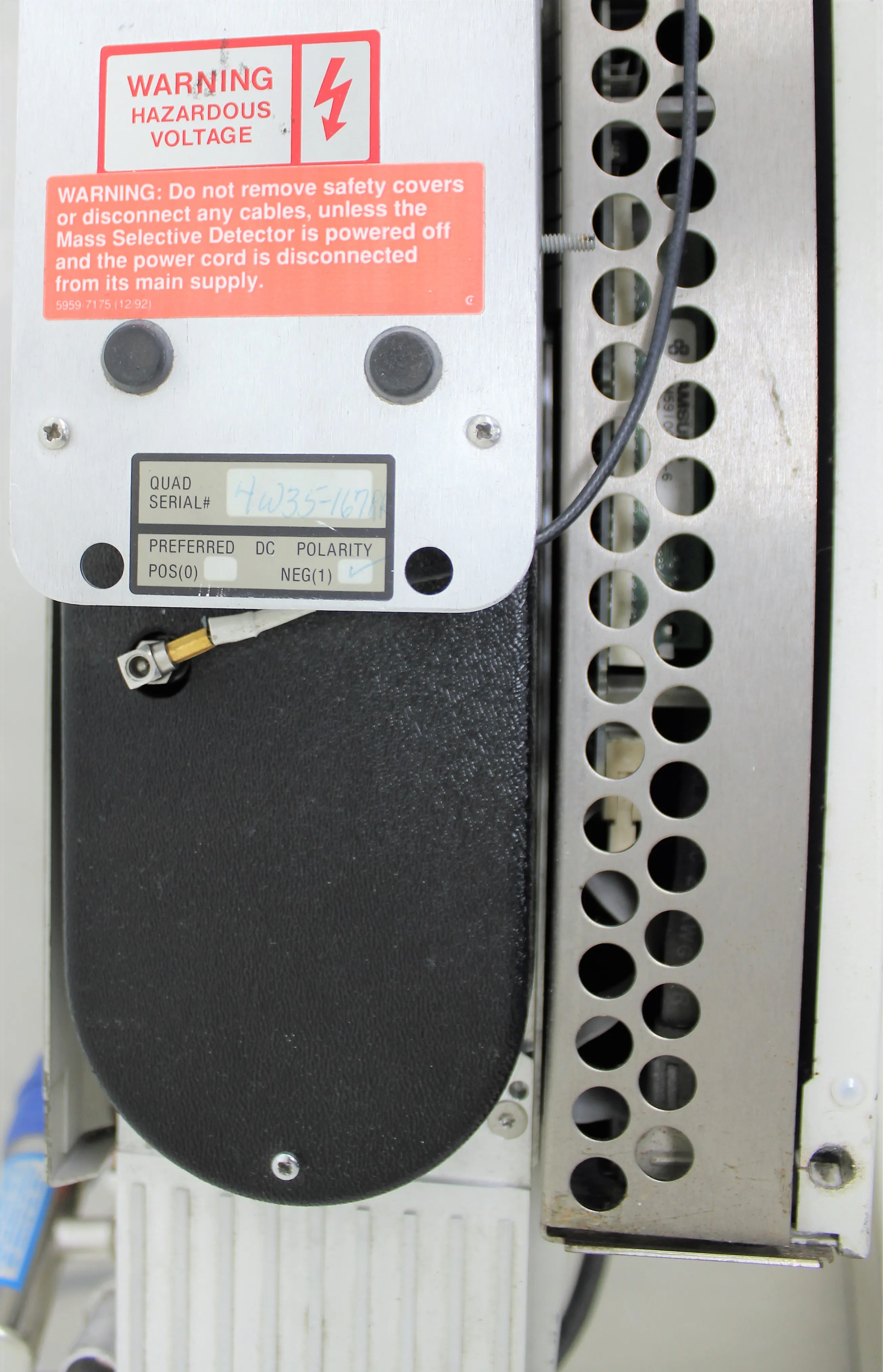 Hewlett Packard 5972A Mass Selective Detector for Gas Chromatograph (GC) - Salvage Condition