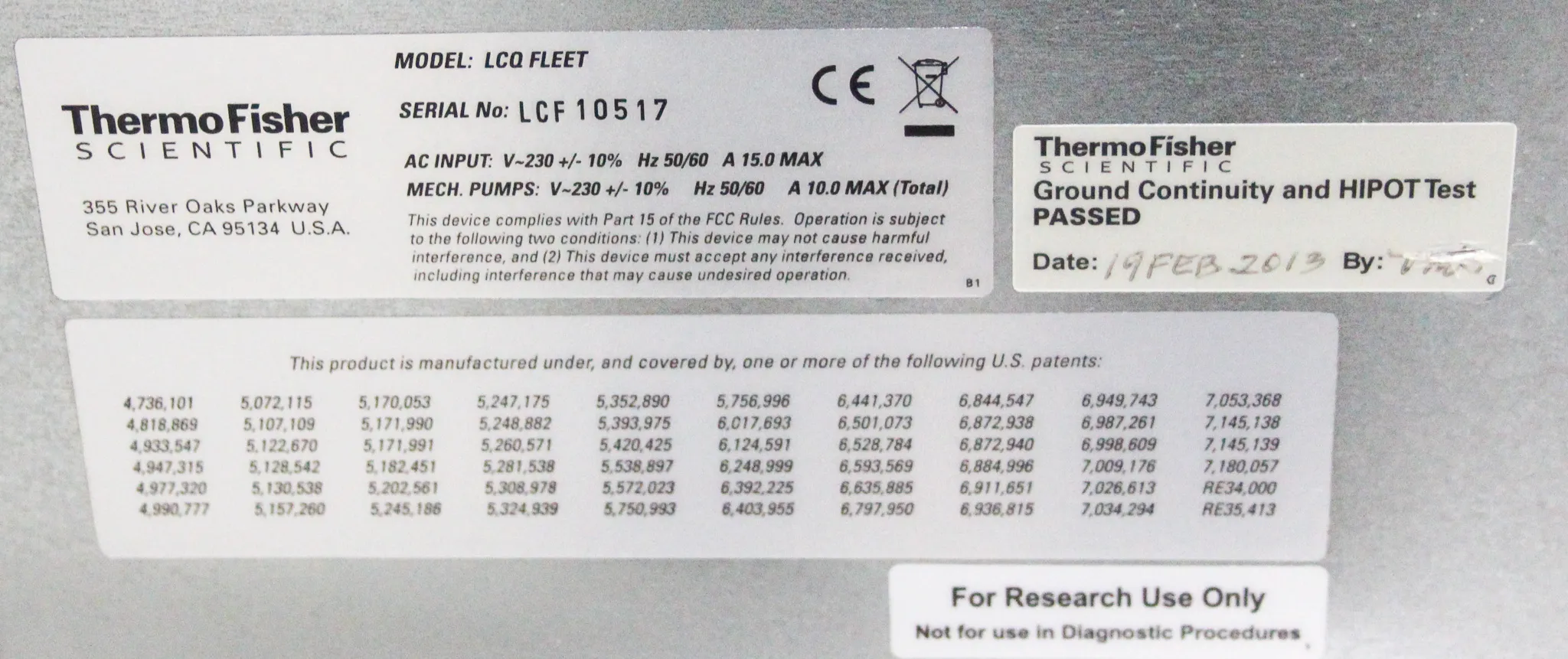 Thermo Scientific LCQ Fleet Ion Trap Mass Spectrometer