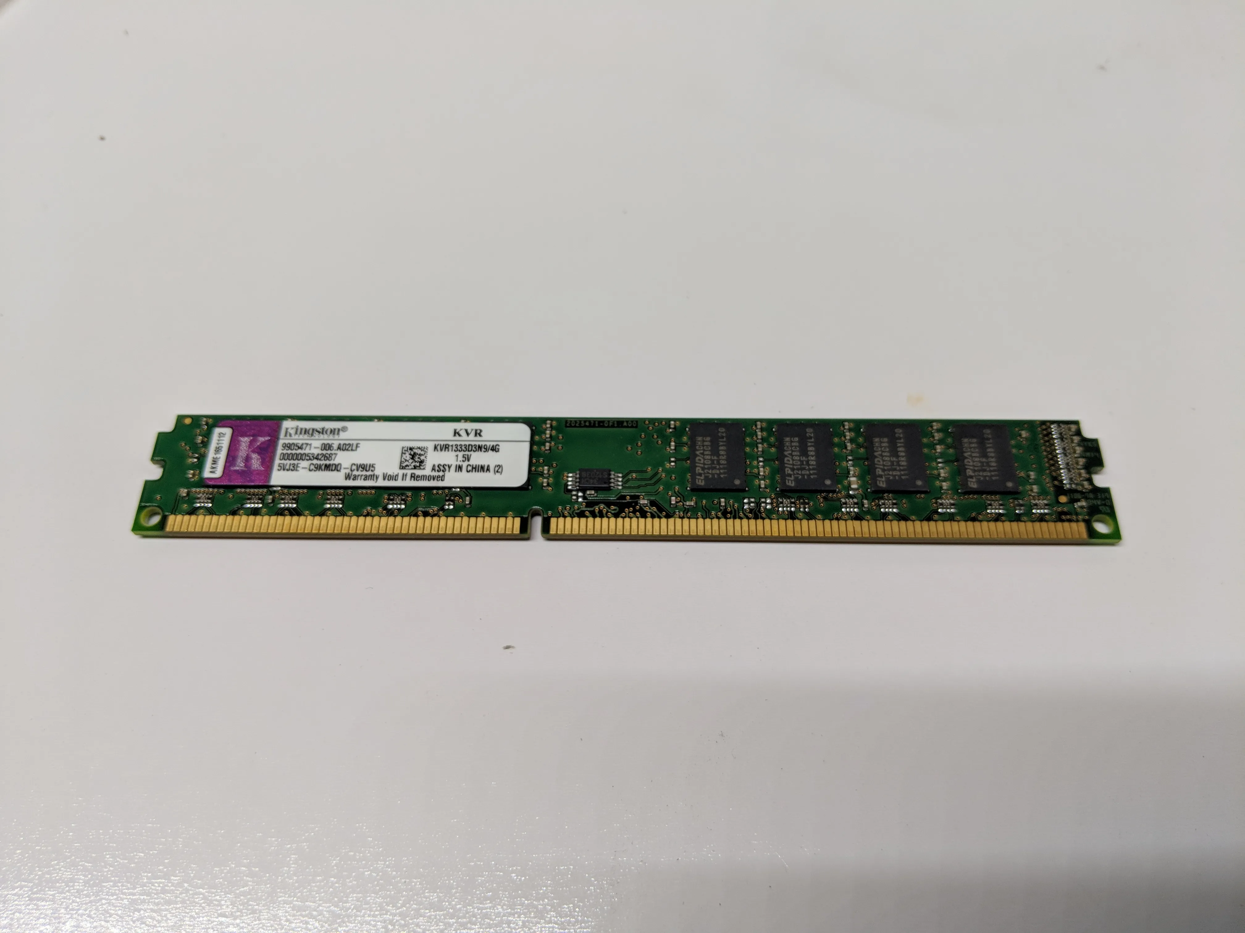 Kingston KVR1333D3N9/4G 4GB DDR3 SDRAM