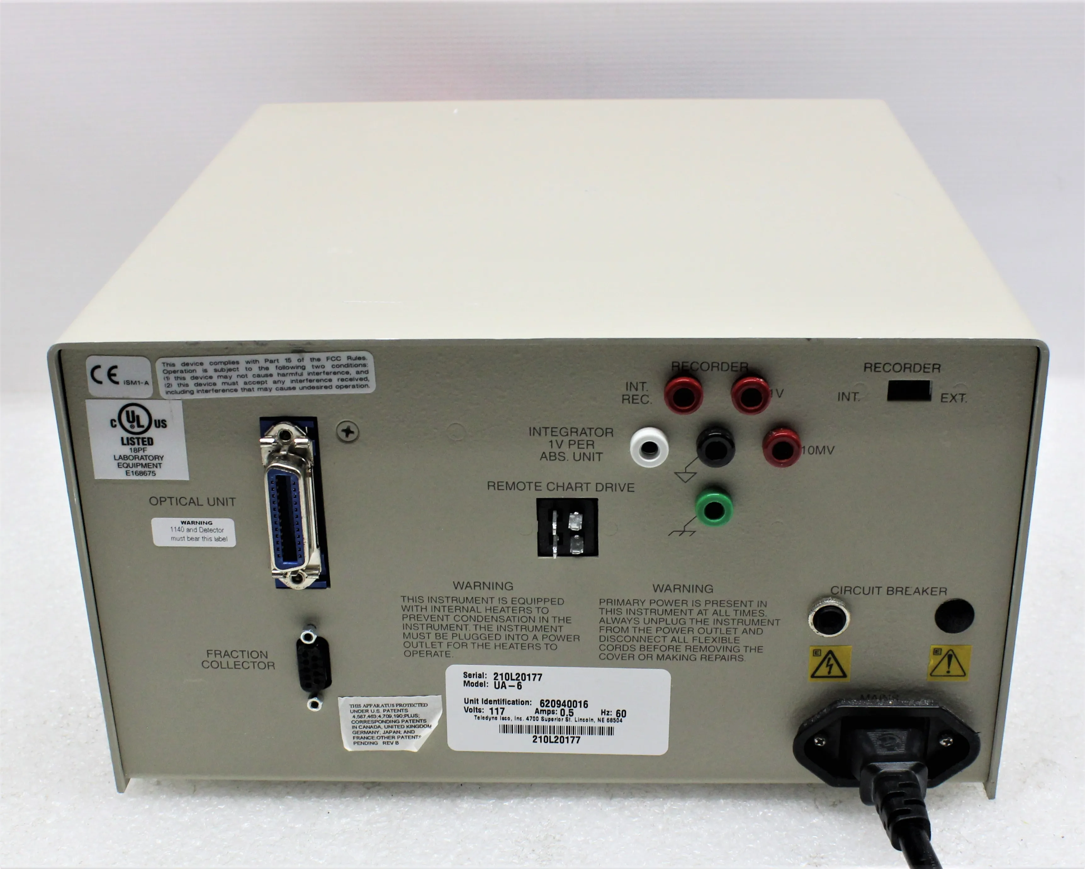 Teledyne UA-6 Detector Chart Recorder