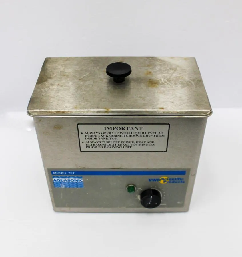 VWR Scientific Products Aquasonic Ultrasonic Cleaner Water Bath Model: 75T