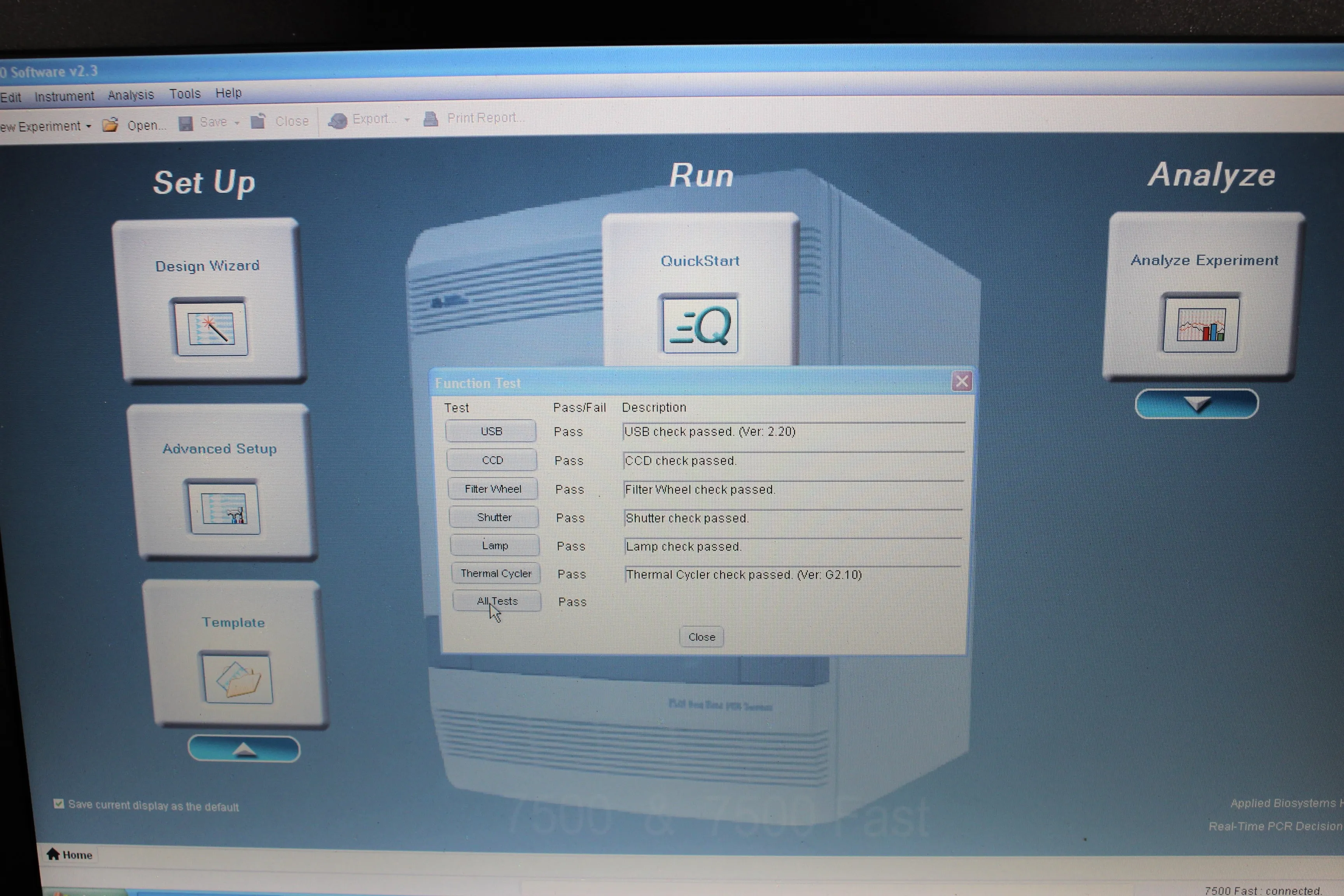 Applied Biosystems 7500 Fast Dx Real-Time PCR Instrument with SDS Software